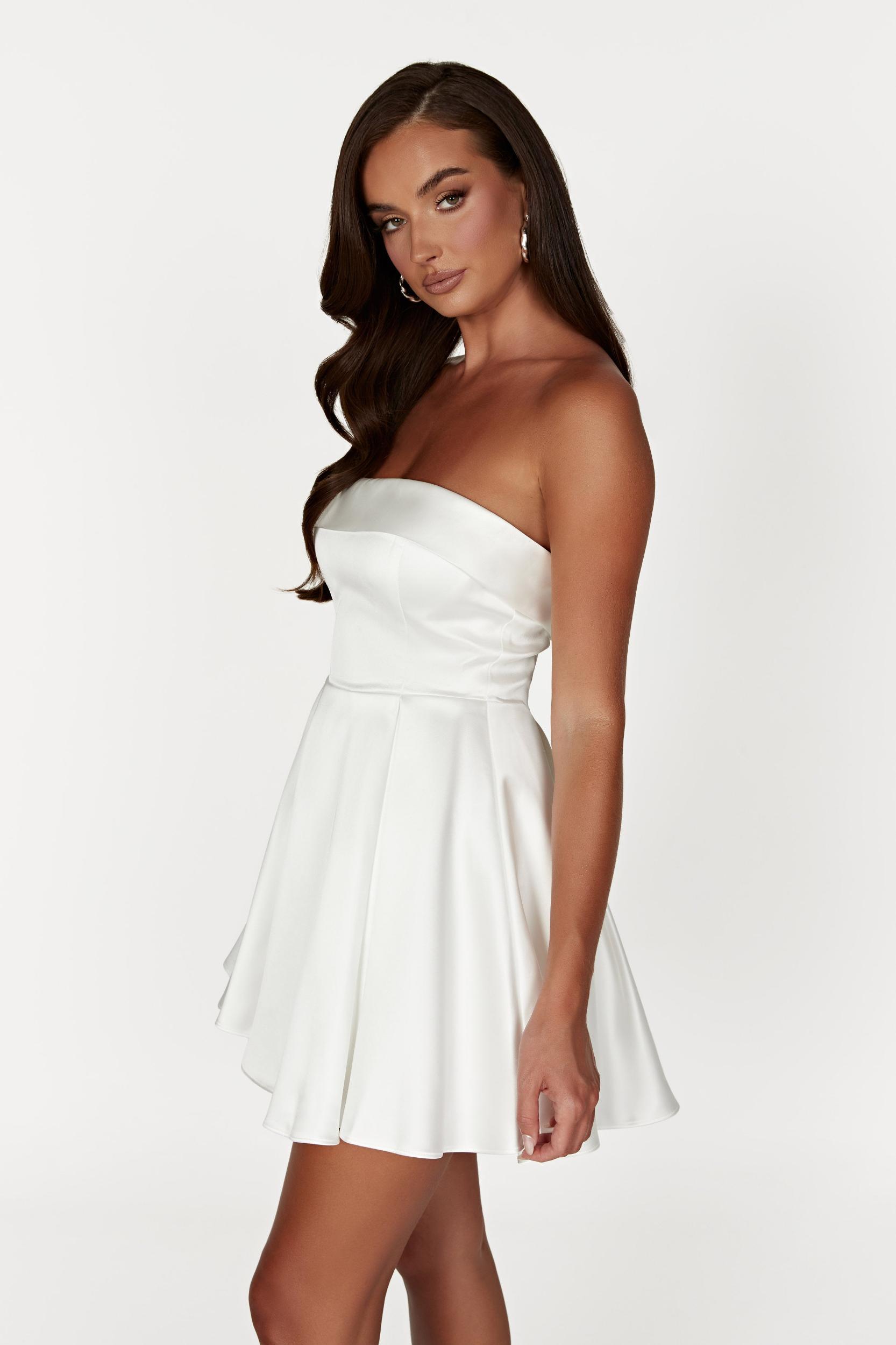 Eileen Mini Dress - White Product Image