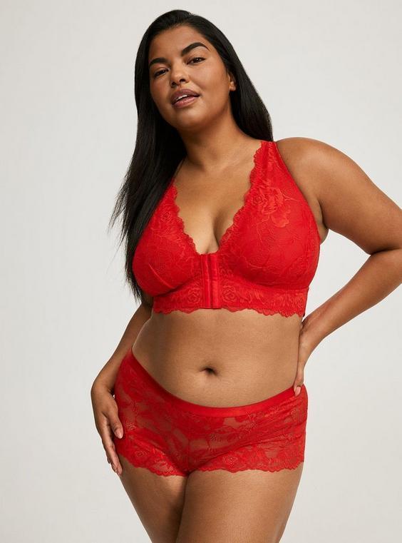 Lace Mid Rise Cheeky Panty Product Image