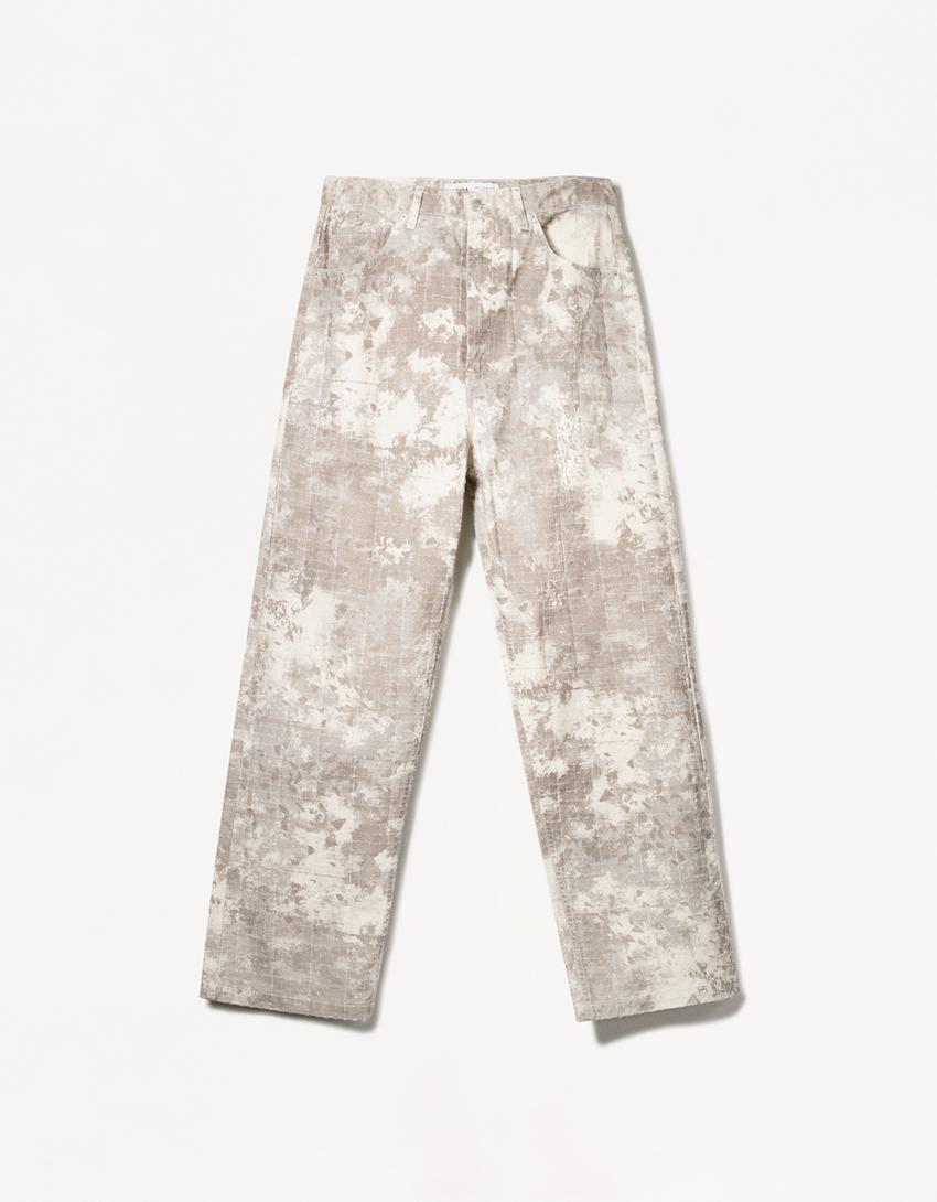 Baggy printed jeans Product Image