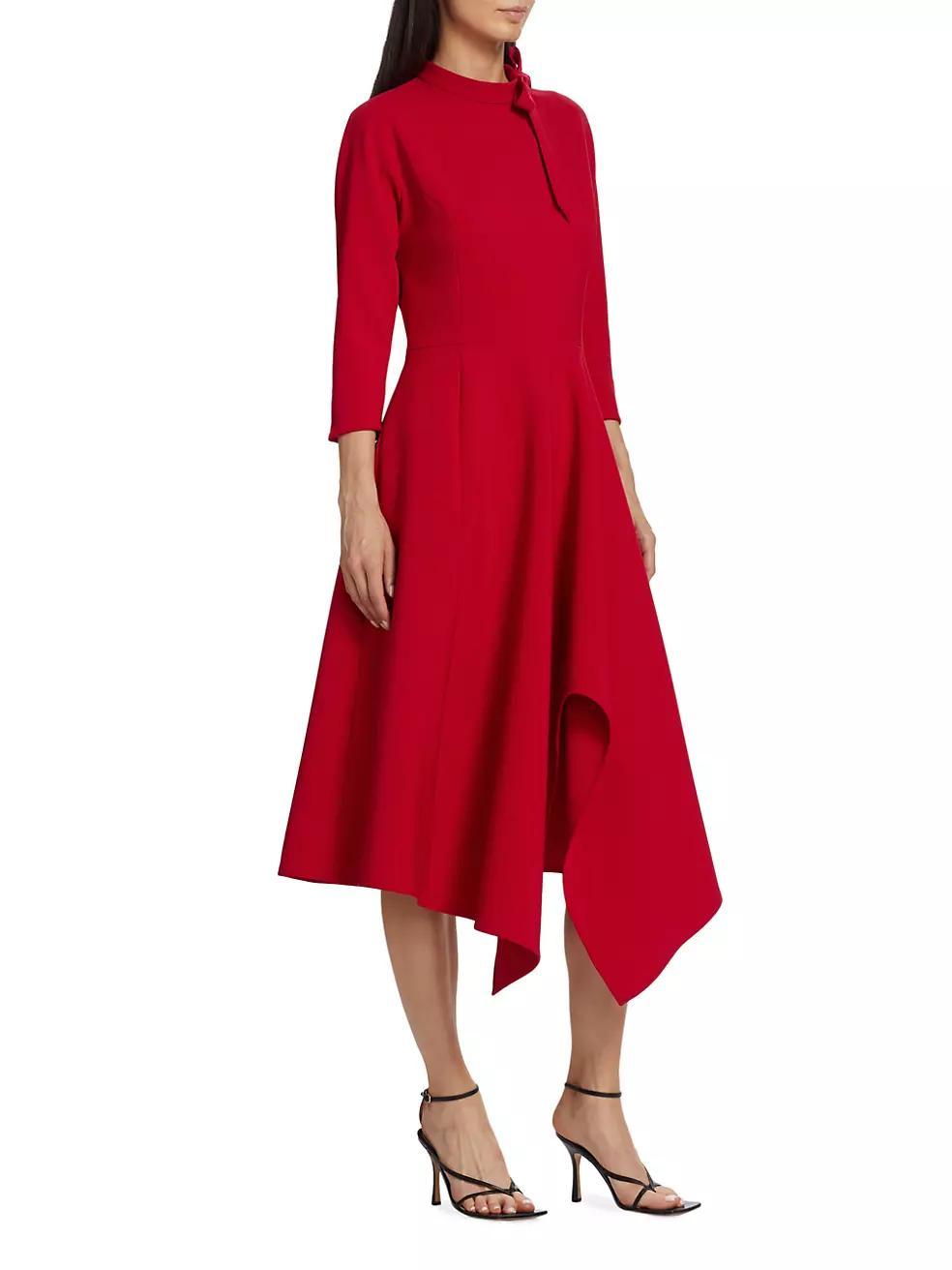 Asymmetric Crepe Dress Product Image