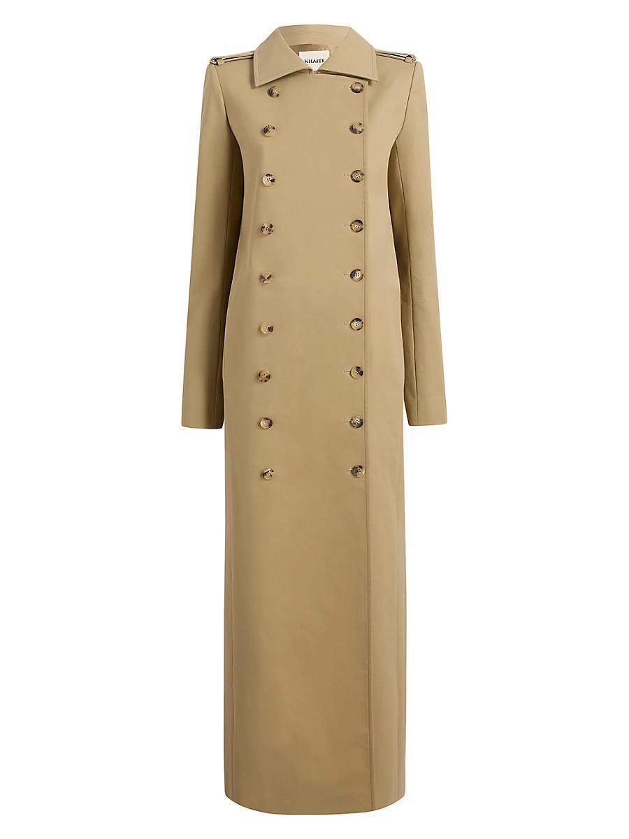 Womens Mallory Double-Breasted Long Coat Product Image