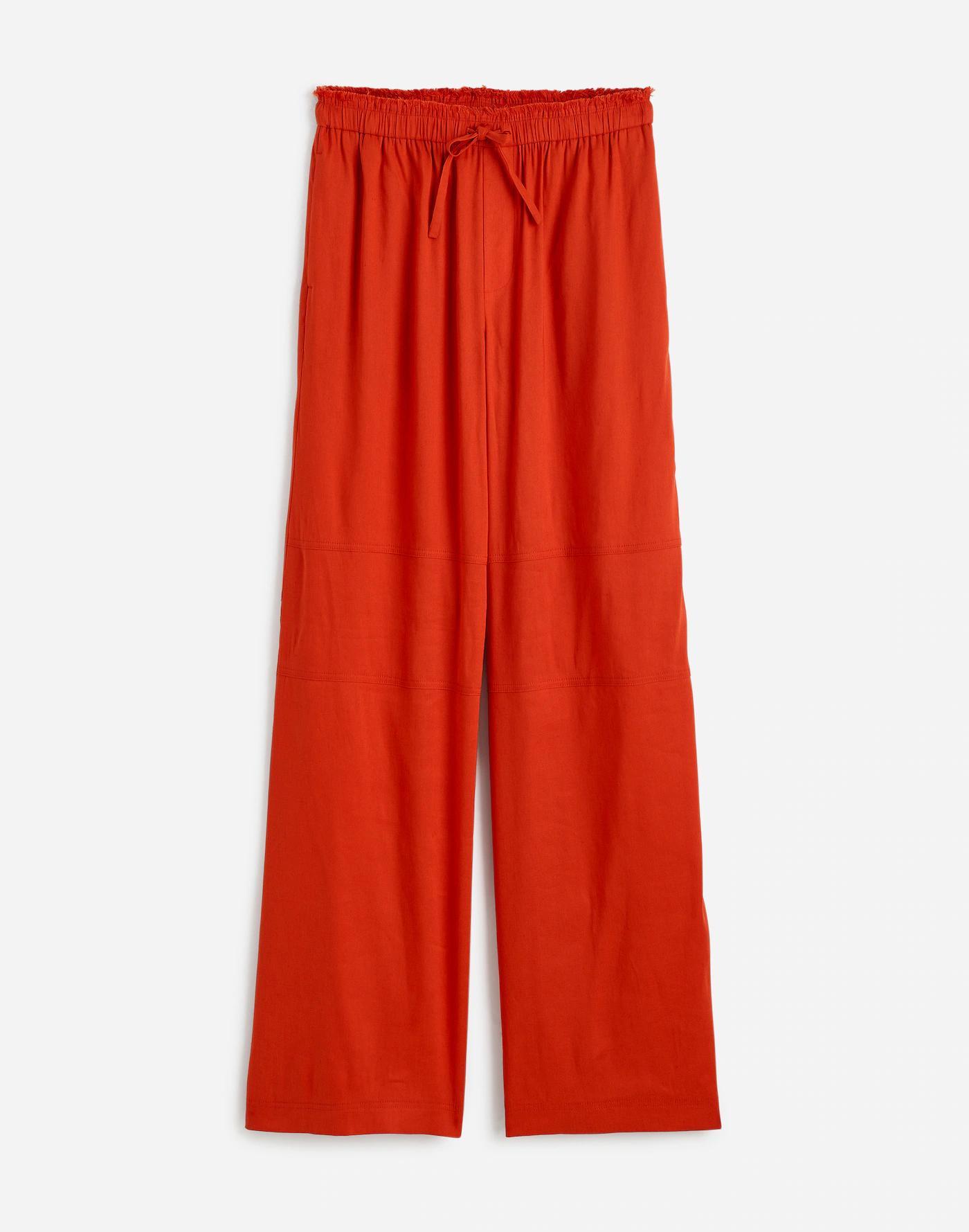 Raw-Edge Drawstring Pant Product Image