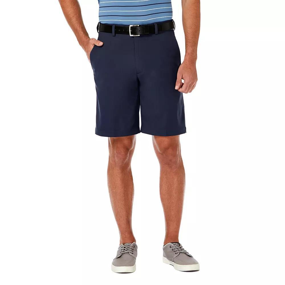 Men's Haggar® Cool 18® Pro Gabardine Flat Front Shorts, Size: 44, Gray Product Image