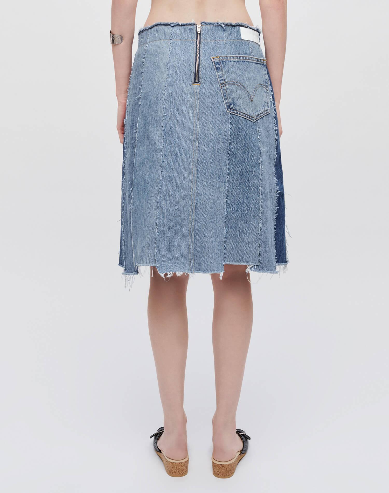 Levi's Stripped Skirt - Indigo Female Product Image