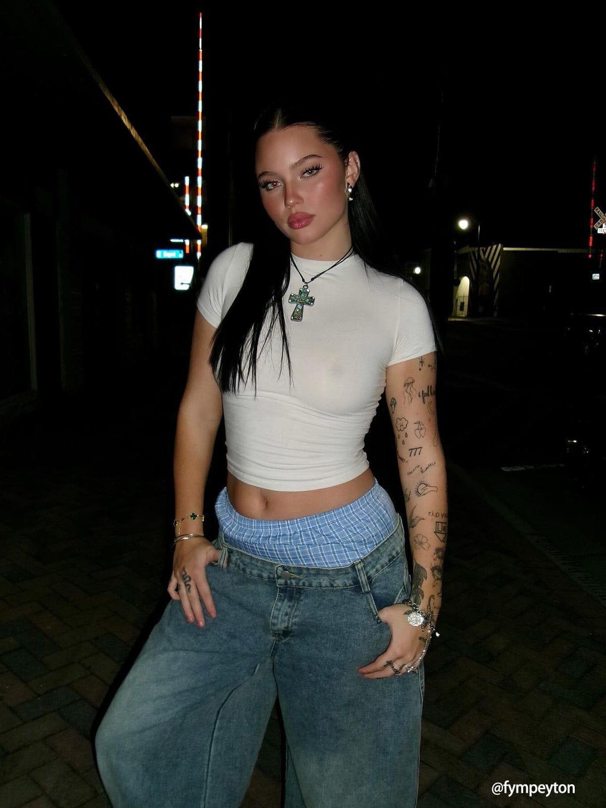 Aelfric Eden Double Waist  Baggy Jeans Product Image