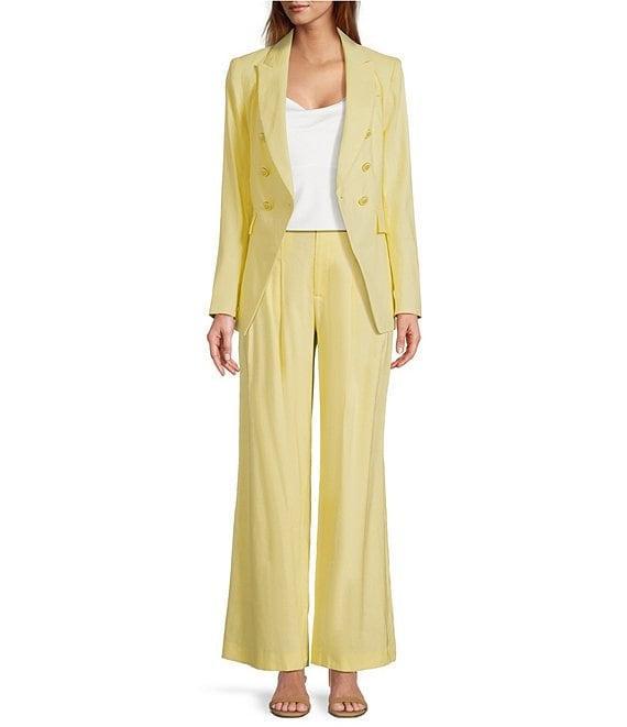 Antonio Melani Aurora Linen Notch Lapel Set-In Sleeve Jacket Product Image