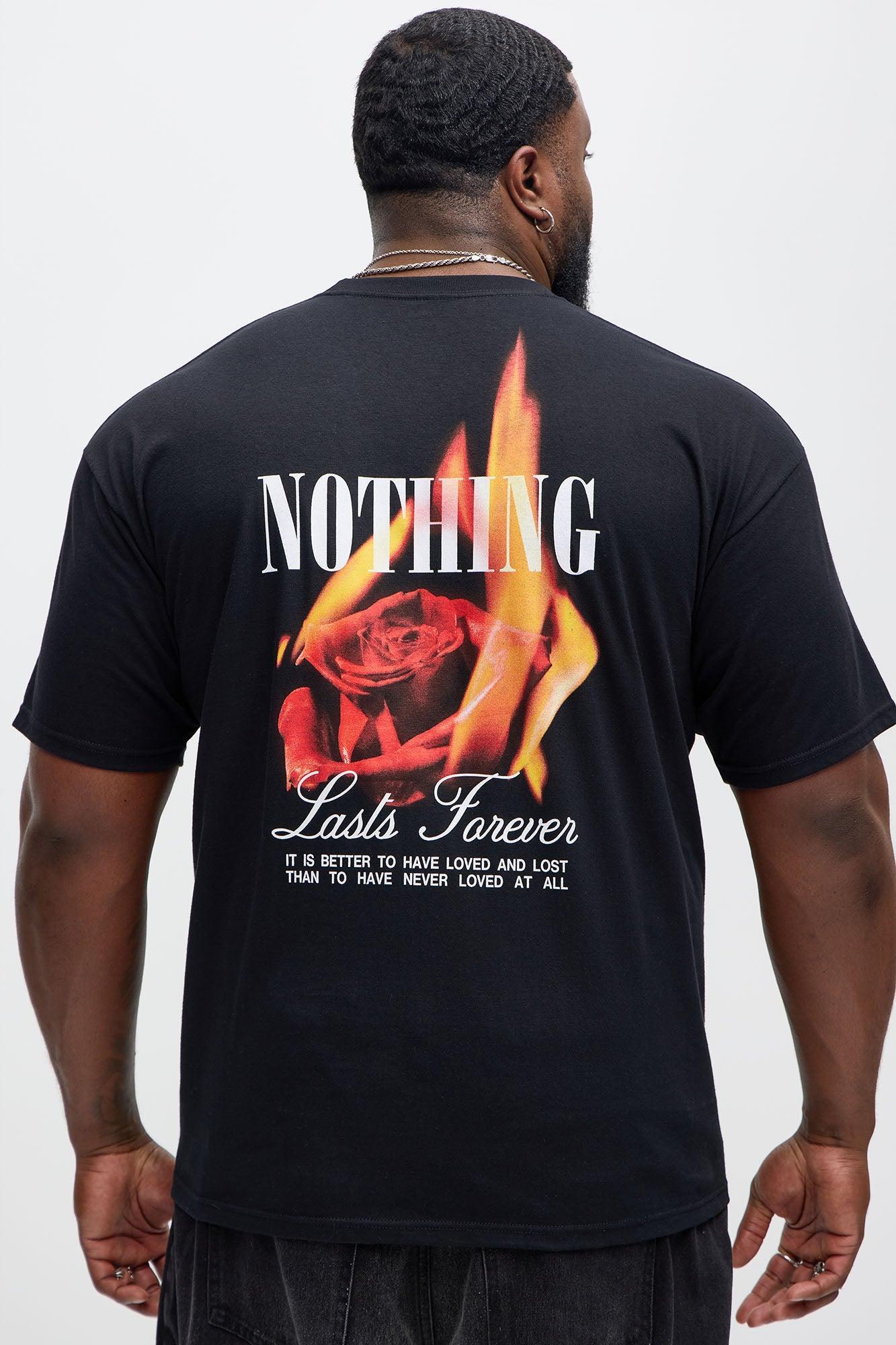 Love Lasts Forever Short Sleeve Tee - Black Product Image
