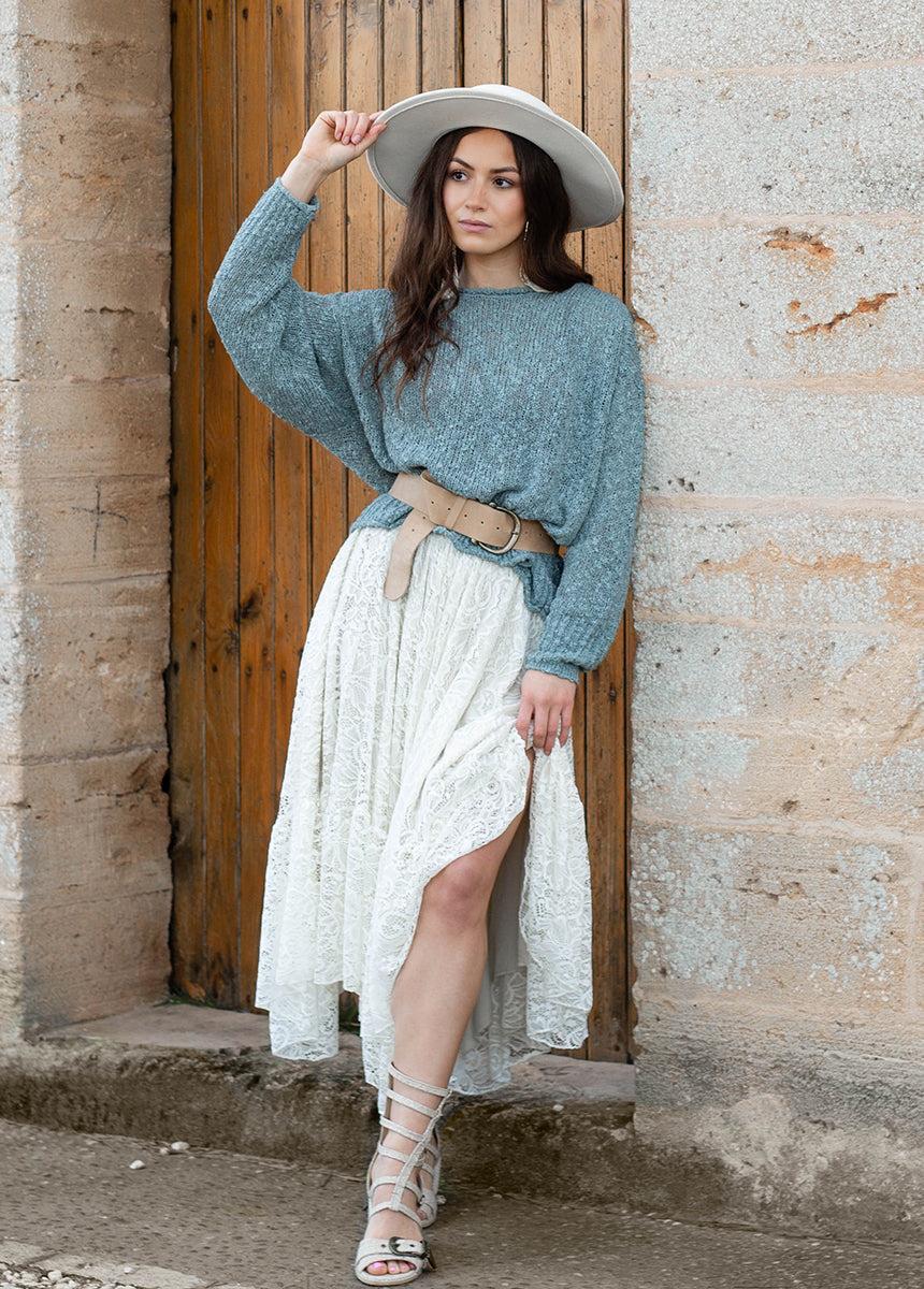 Selah Sweater in Whisper Blue Female Product Image