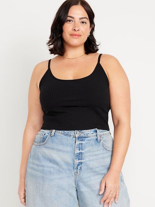 Fitted Ultra-Crop Ribbed Cami Product Image