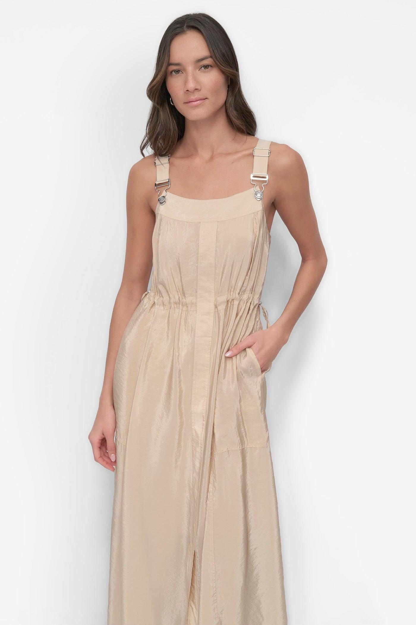 SLEEVELESS OVERALL DRESS Product Image