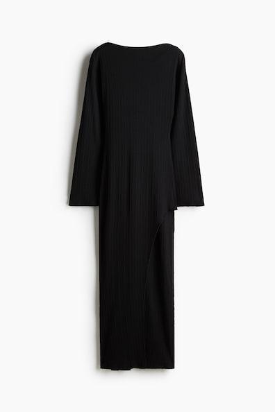 Ribbed asymmetric dress Product Image