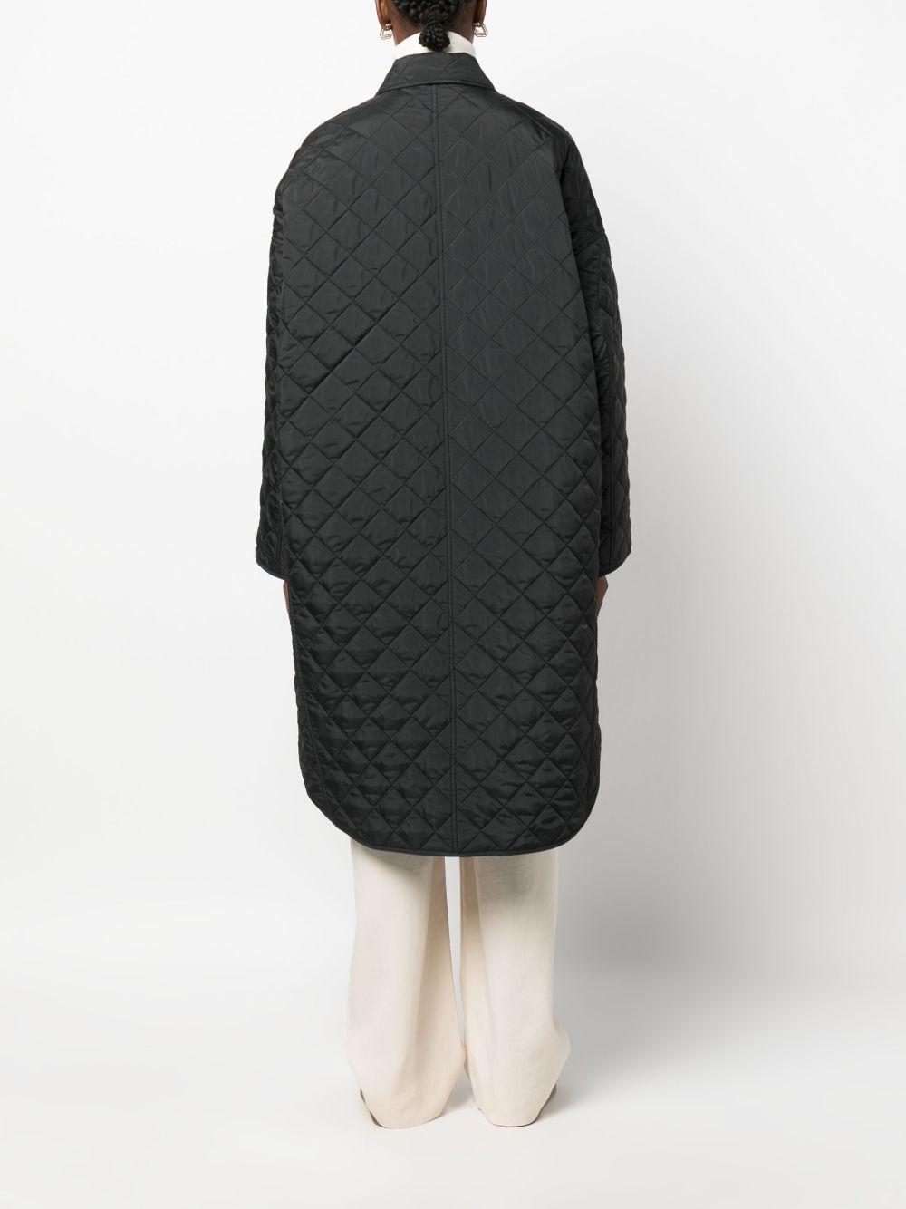 quilted cocoon coat Product Image