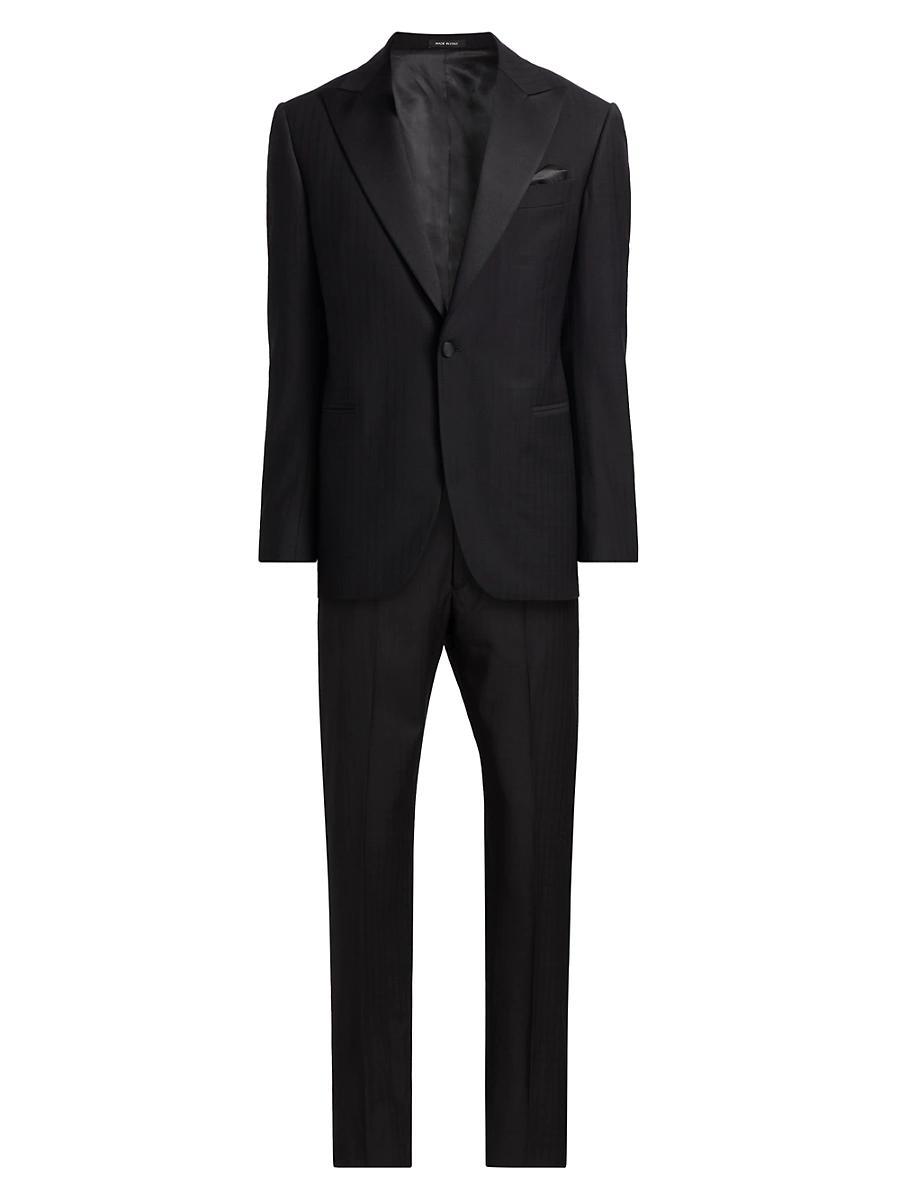 Mens COLLECTION Satin Notch Lapel Tuxedo Product Image