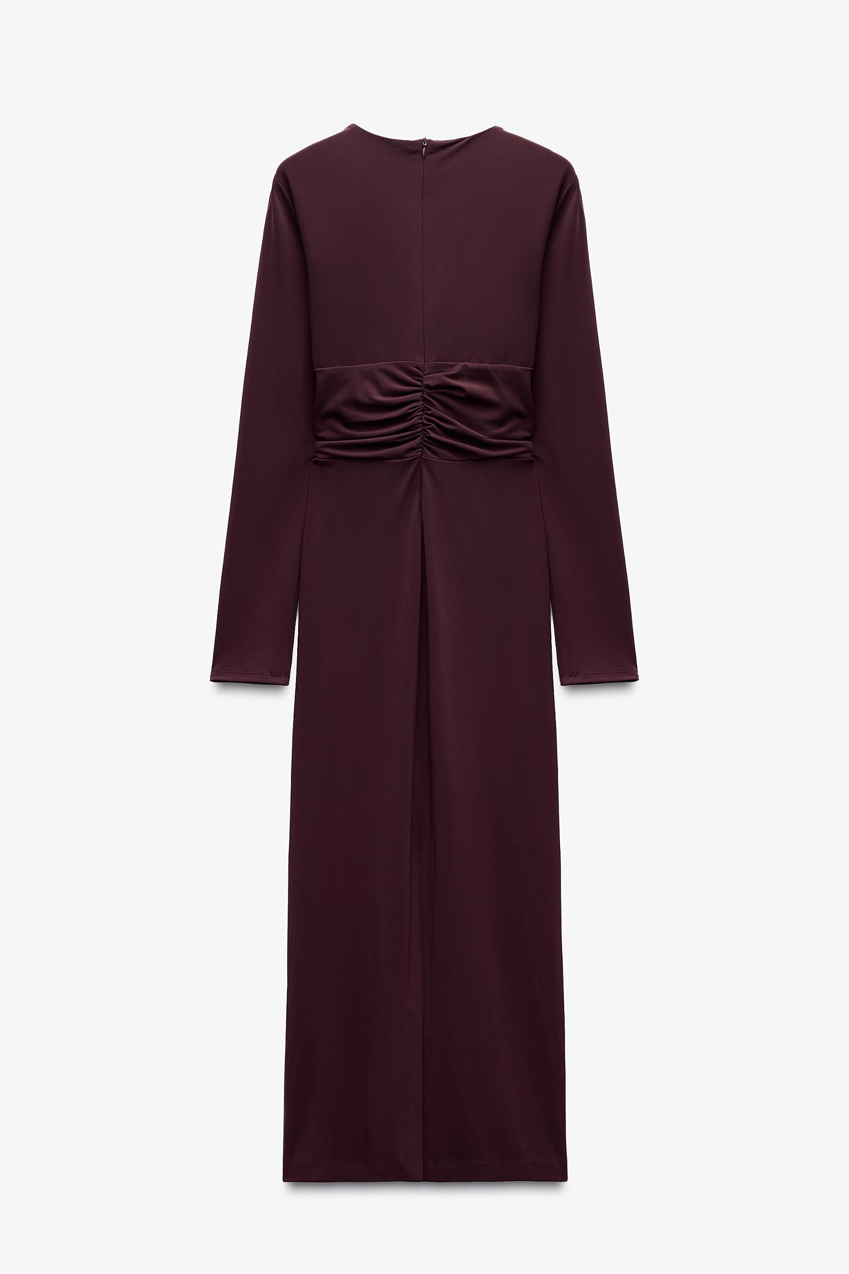 DRAPED MIDI DRESS Product Image