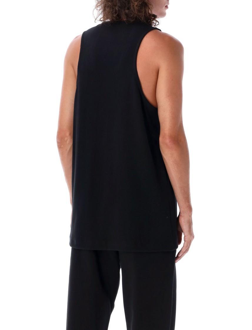 Black Ribbed Tank Top Product Image