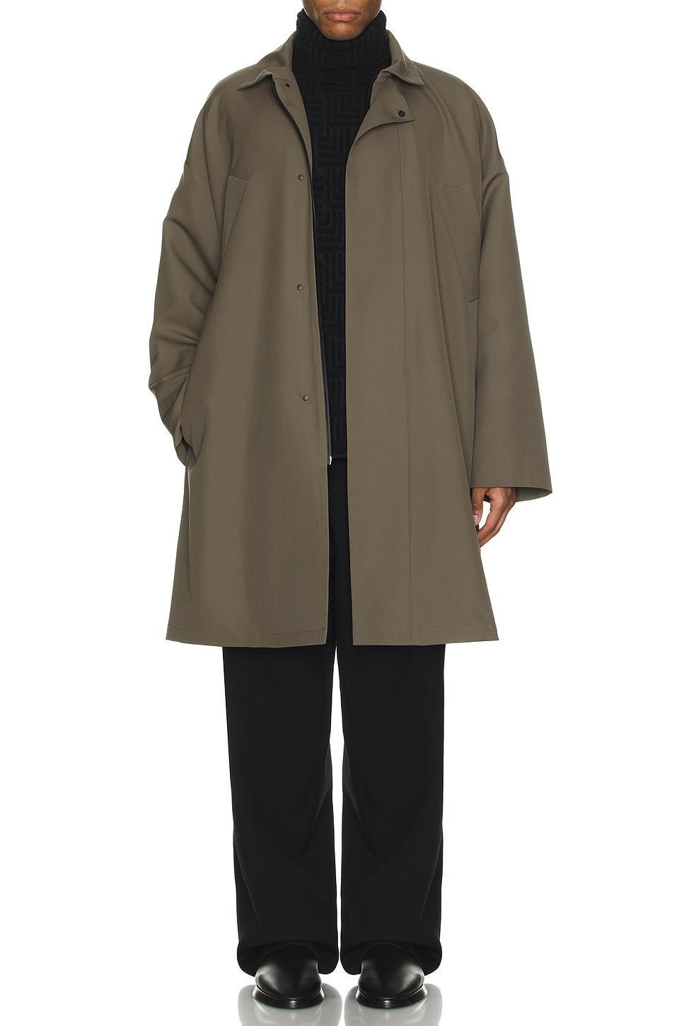 Wool Crepe Trench Product Image