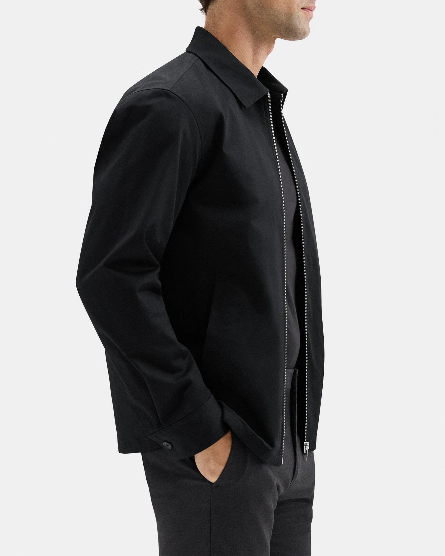 Zip Jacket in Stretch Cotton Twill Product Image