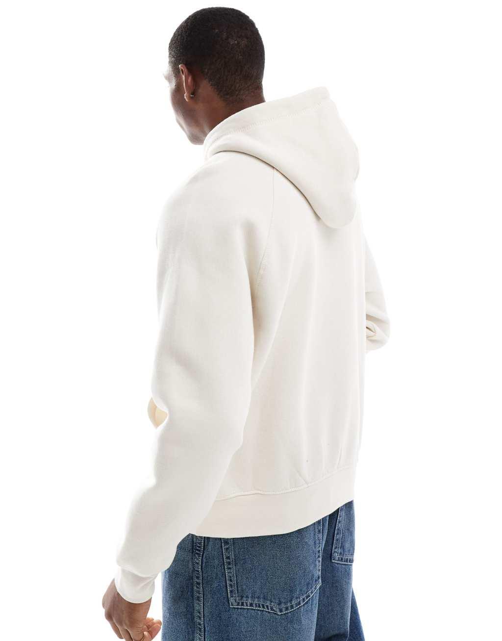 Bershka Friday graphic hoodie in white Product Image