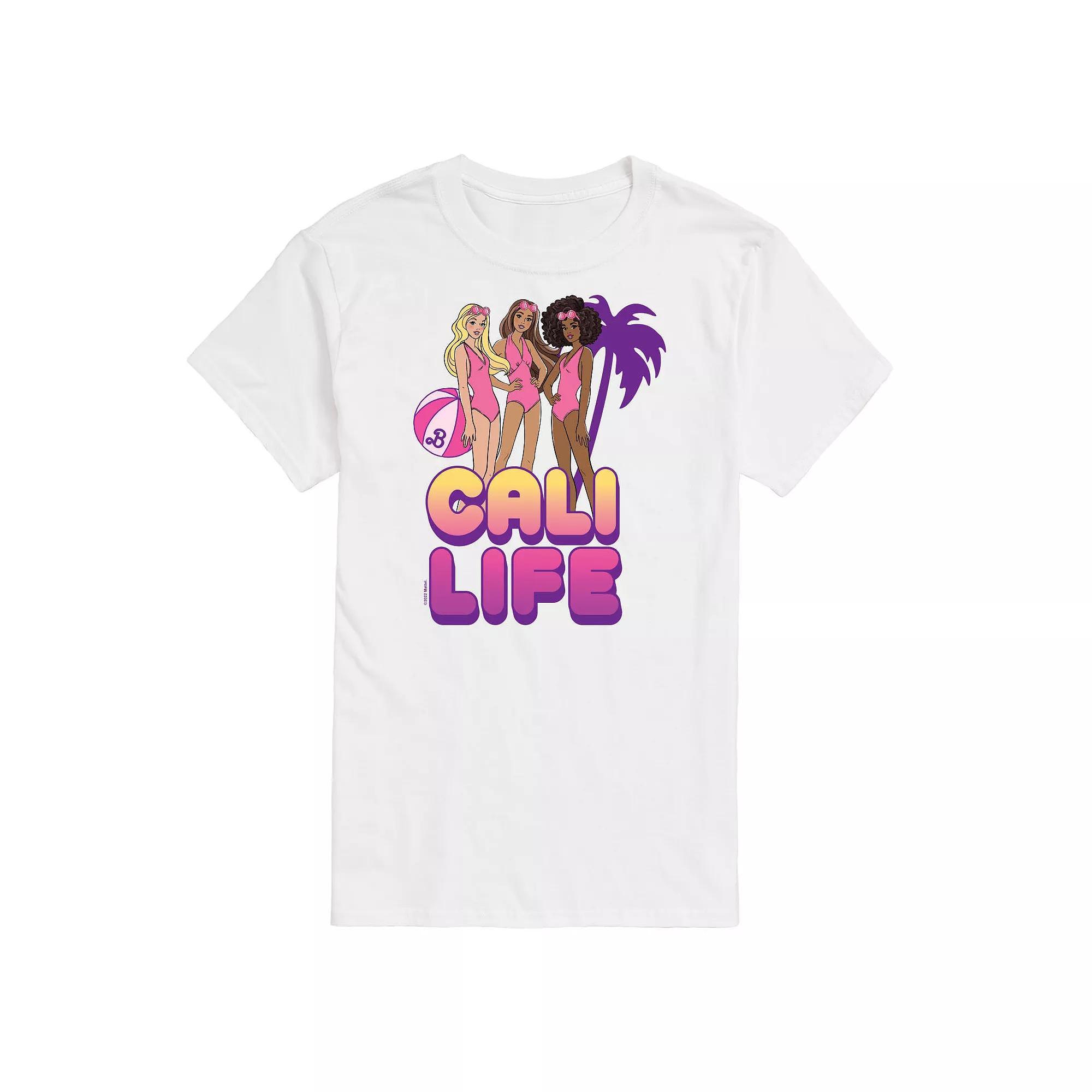 Big & Tall Barbie® Cali Life Graphic Tee, Men's, Size: 6XB, White Product Image