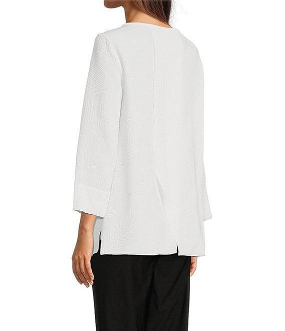 Ali Miles Round Neck 3/4 Sleeve Tunic Product Image