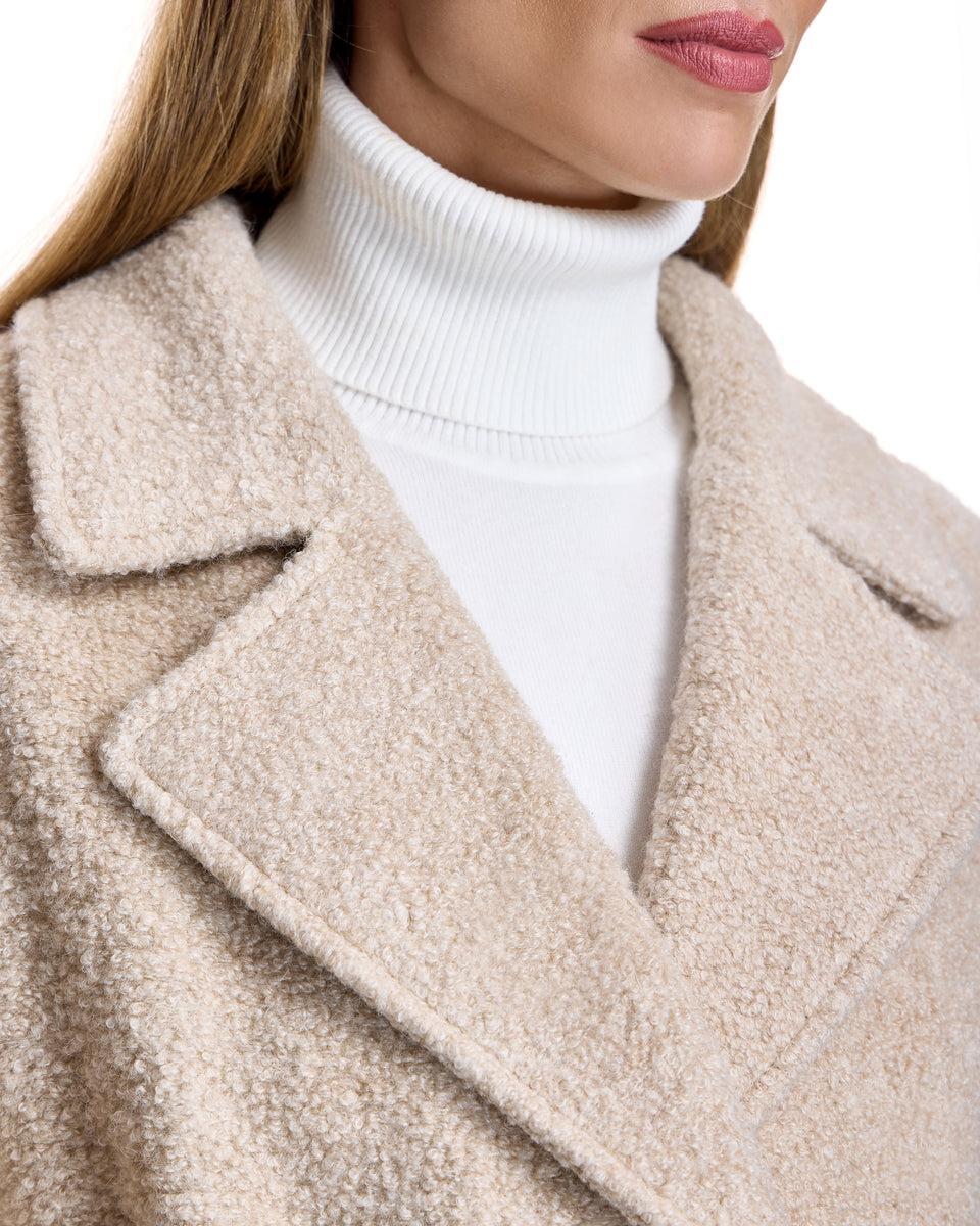 Wool blend Belted Coat Product Image