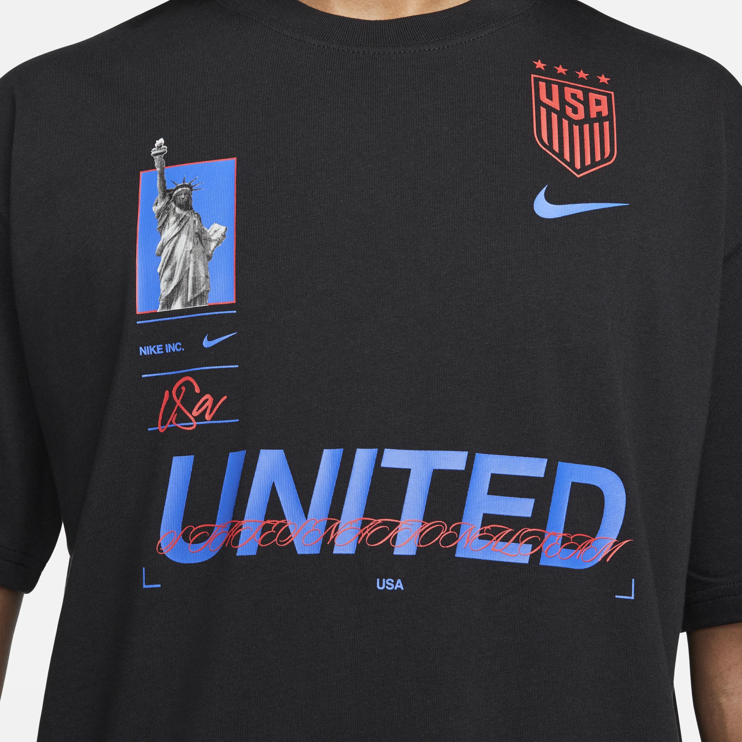 Mens Nike Black Uswnt Original MAX90T-shirt Product Image