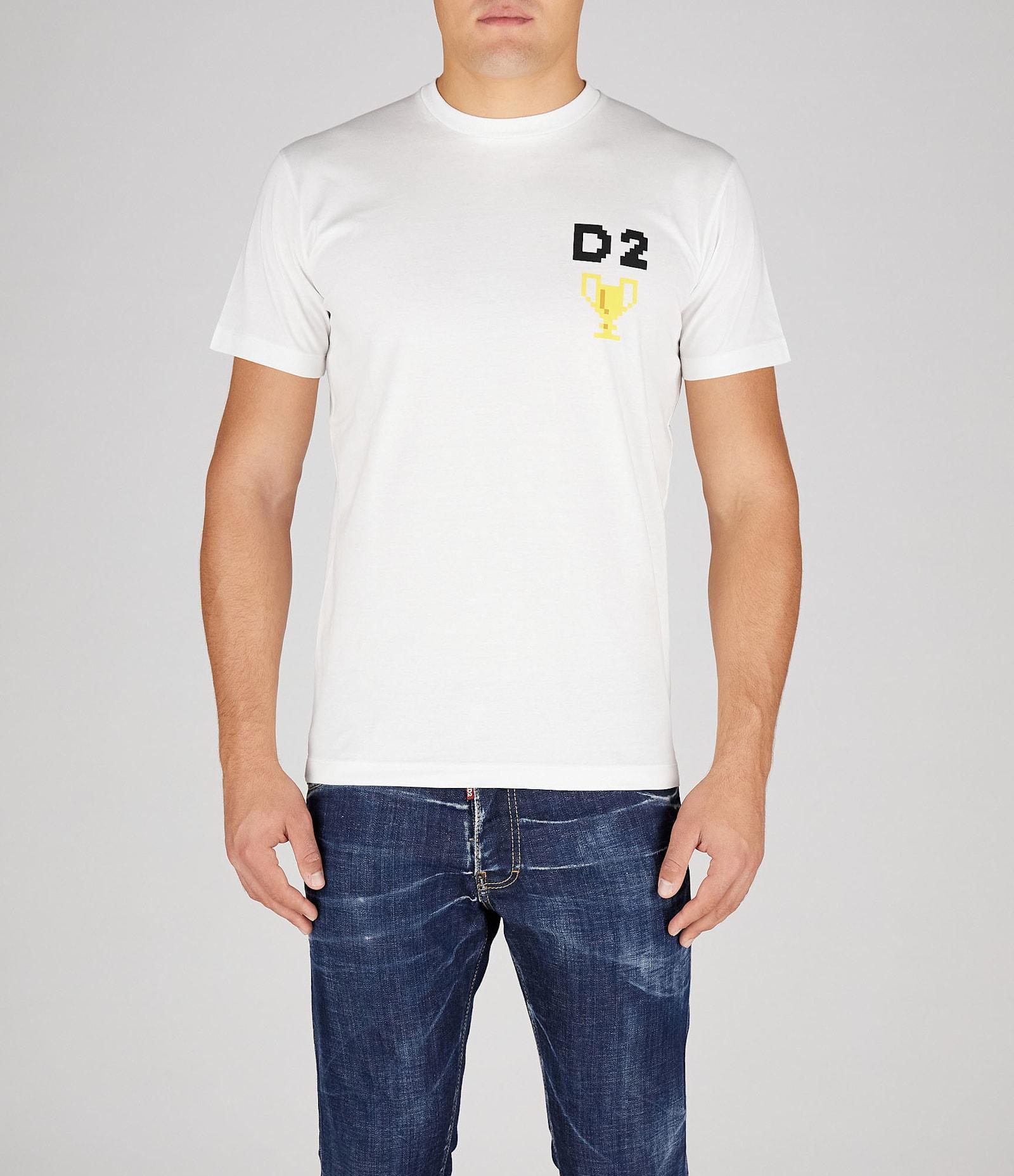 DSQUARED2 Man T-shirt White Size L Cotton Product Image