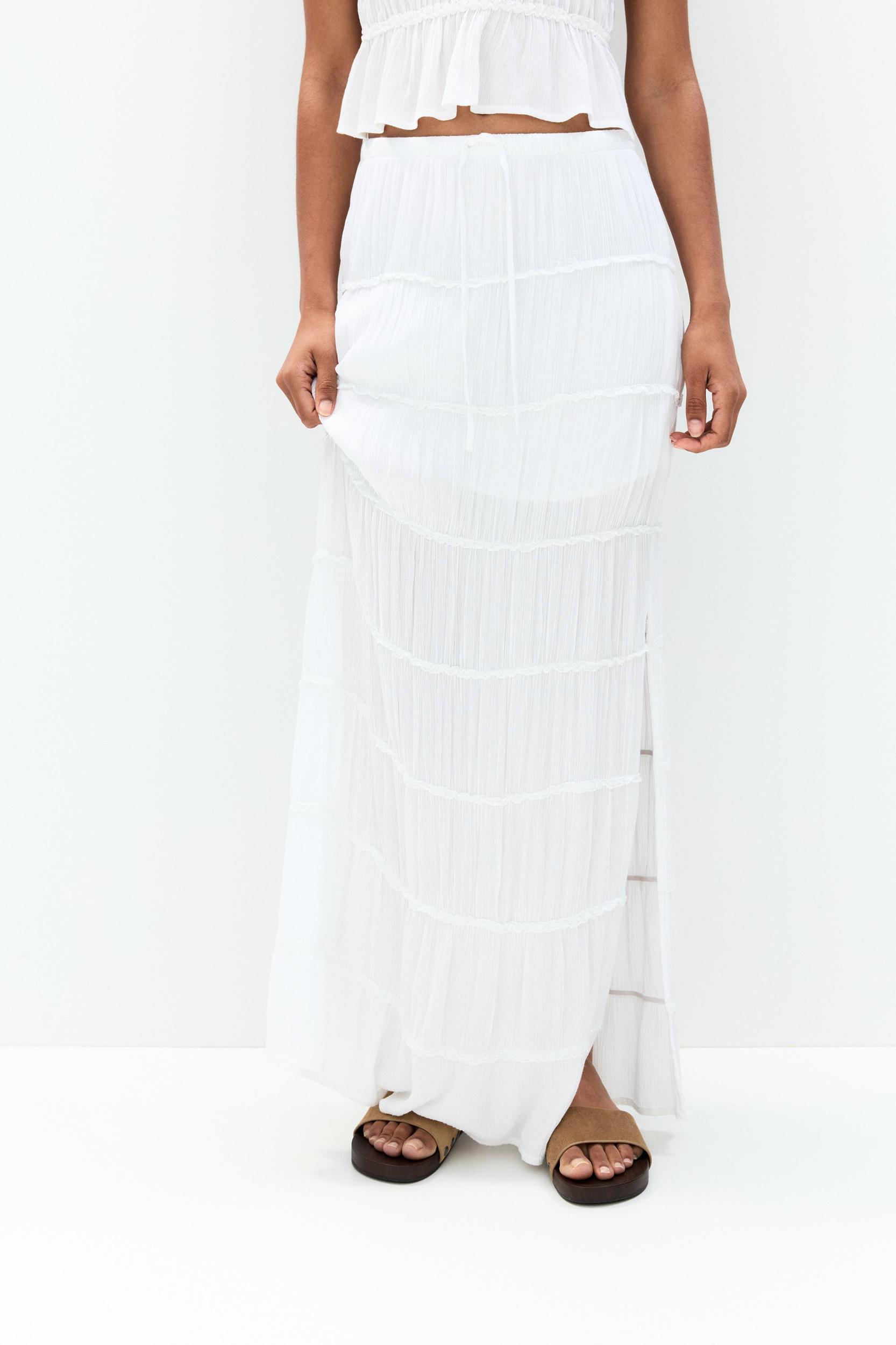 Paneled midi skirt Product Image