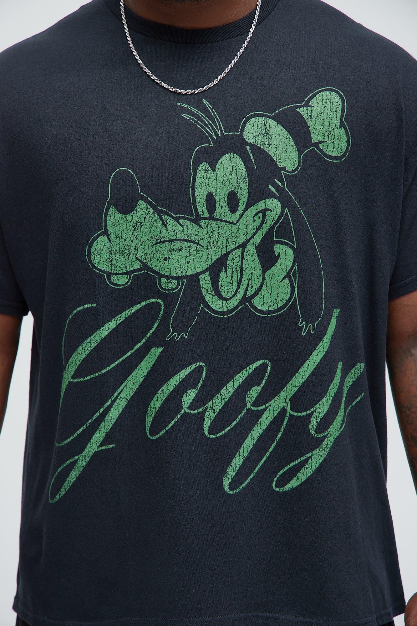 Disney Green Goofy Short Sleeve Tee - Black Product Image