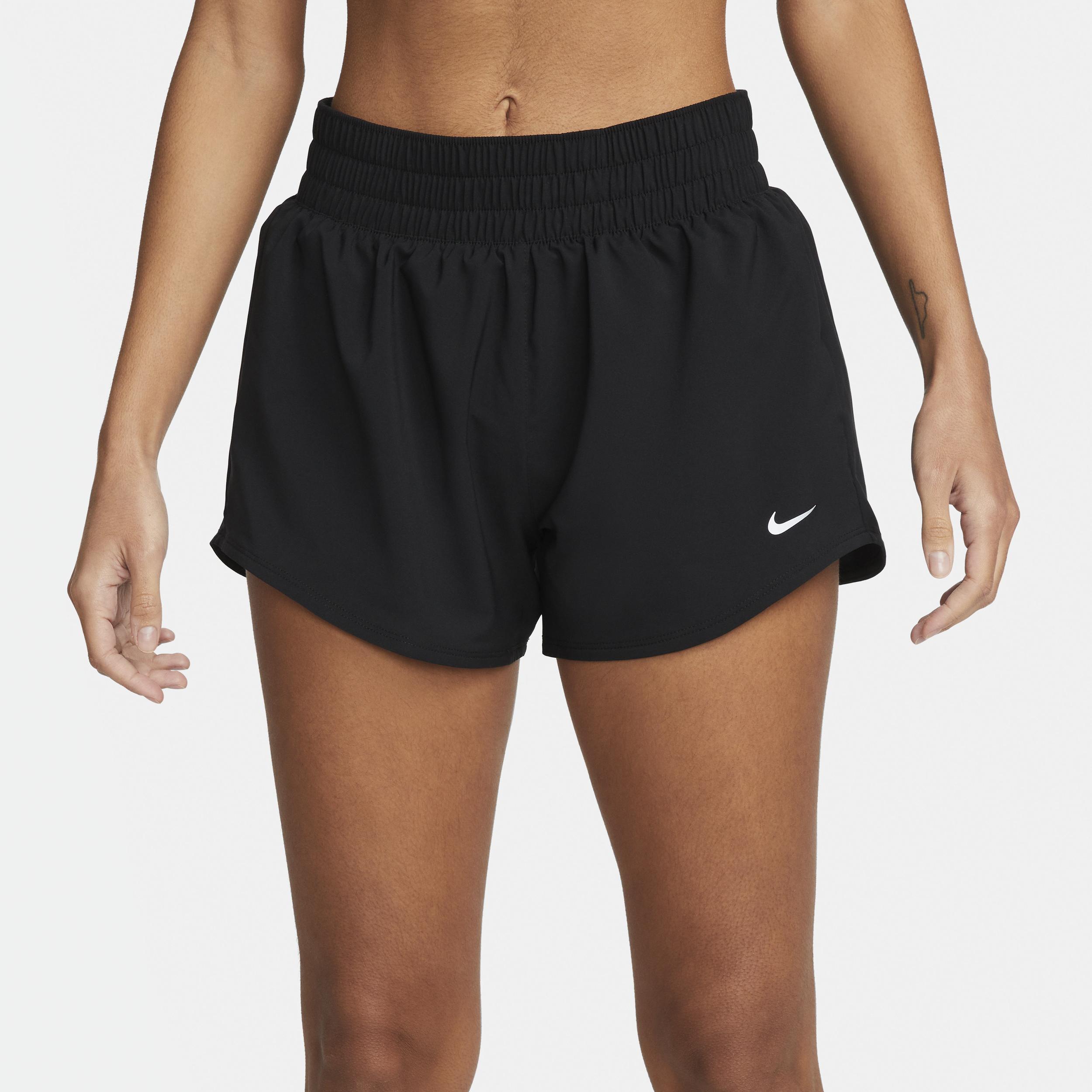 Nike Women's One Dri-FIT Mid-Rise 3" Brief-Lined Shorts Product Image