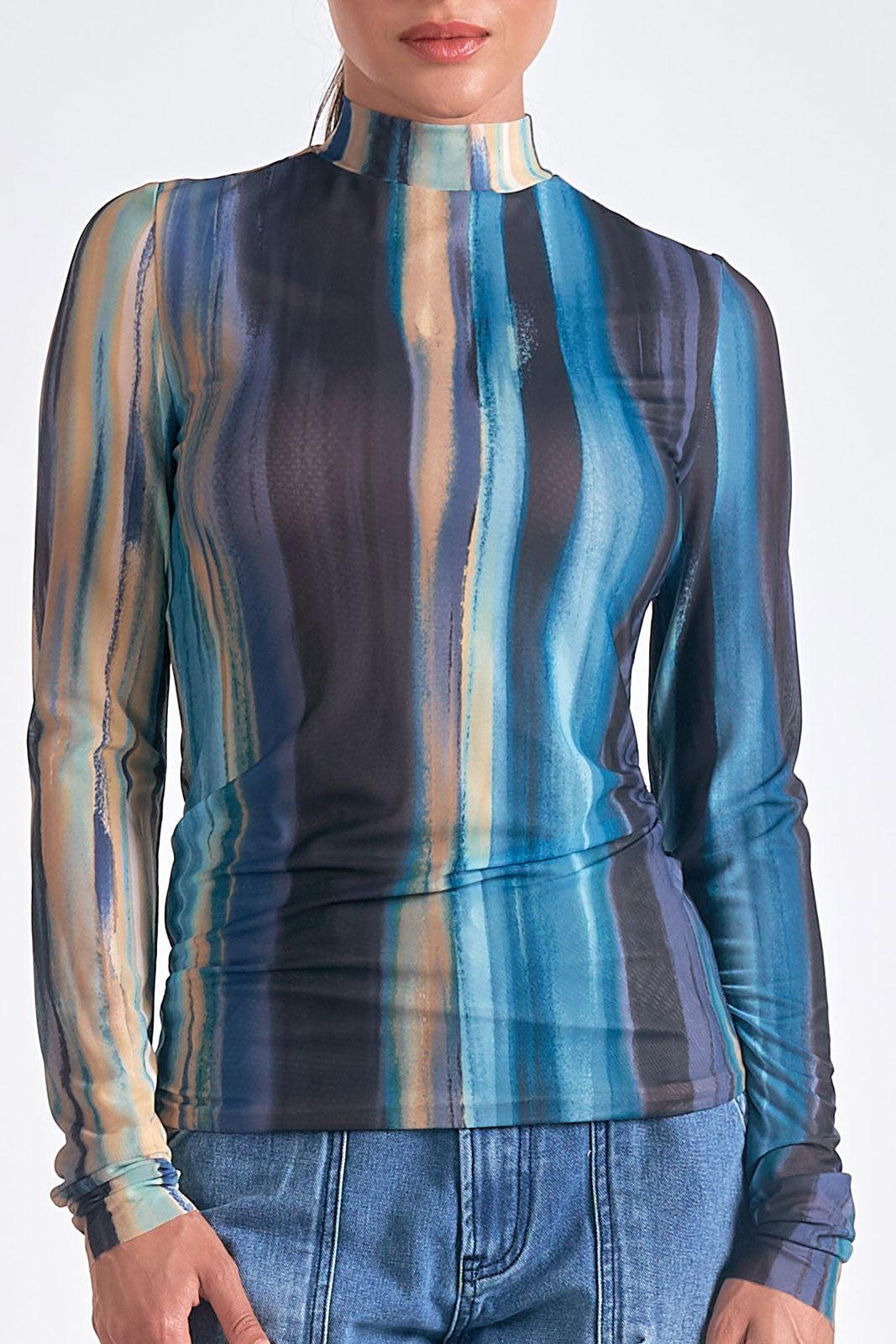 Oslo Blue Dip Dyed Top Product Image