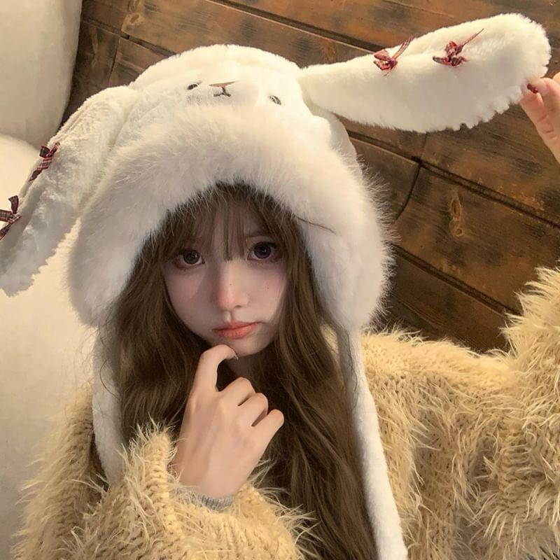 Bunny Ear Fluffy Hat Product Image