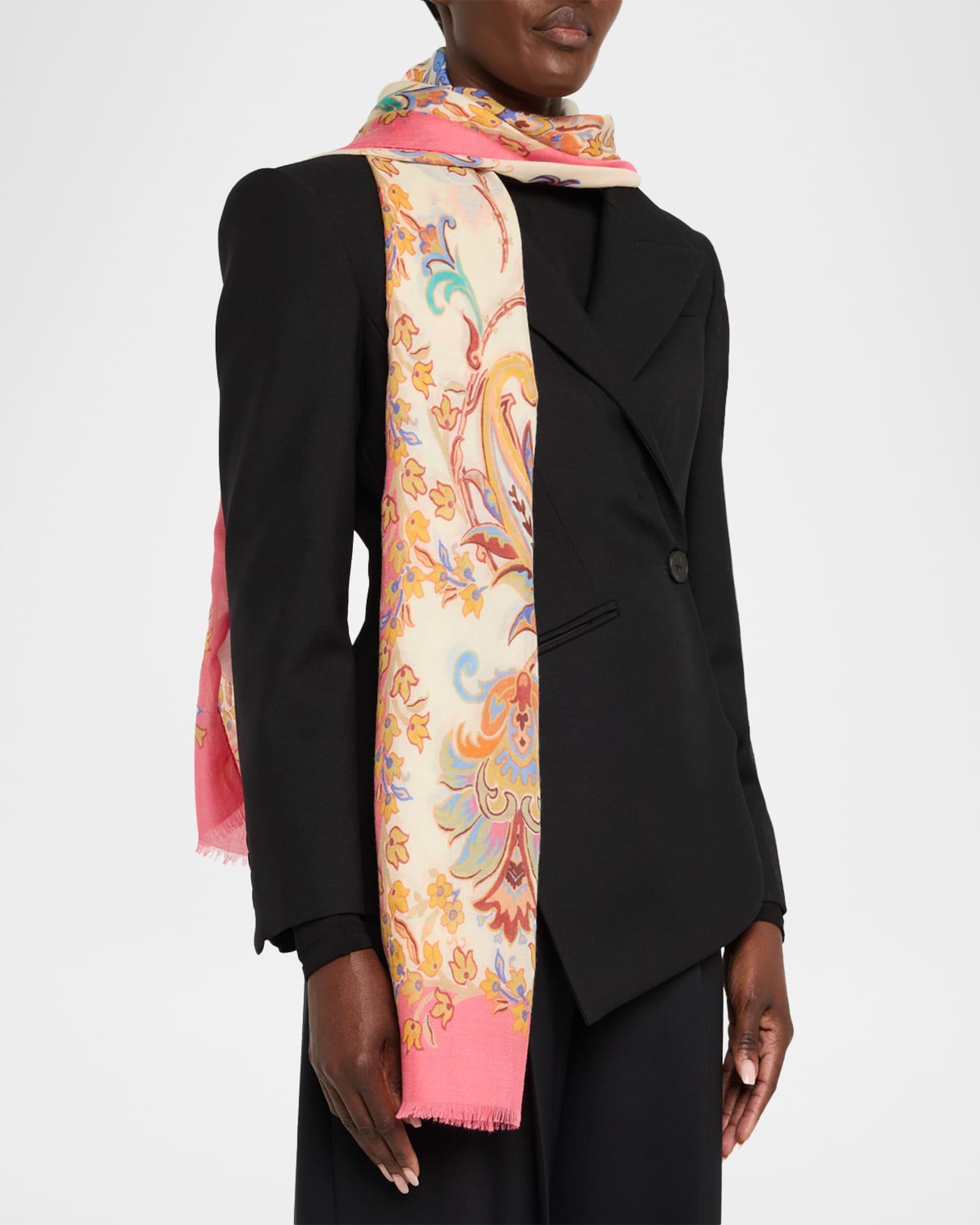 Paisley Cashmere-Silk Scarf Product Image