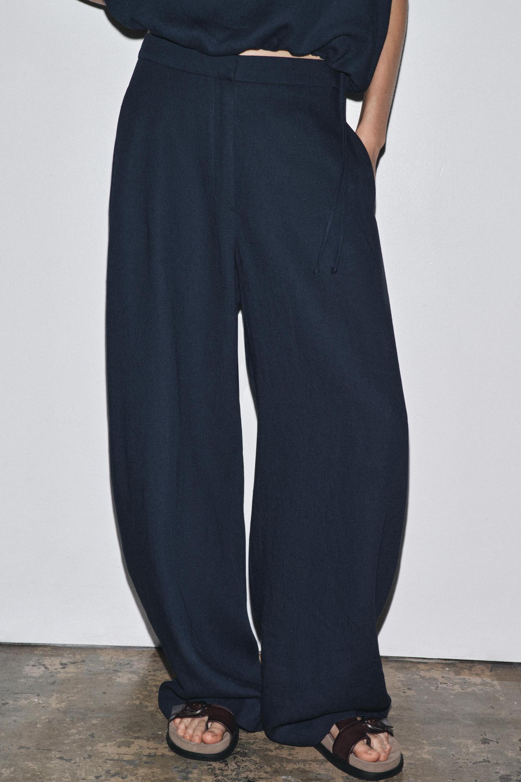 ZW COLLECTION LINEN BALLOON PANTS Product Image