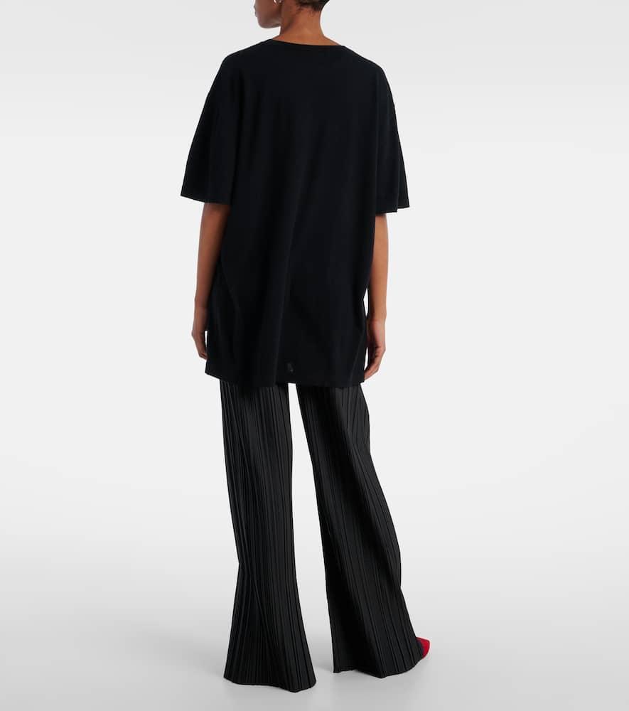 EXTREME CASHMERE N°414 Nick Wool And Cashmere T-shirt In Black Product Image