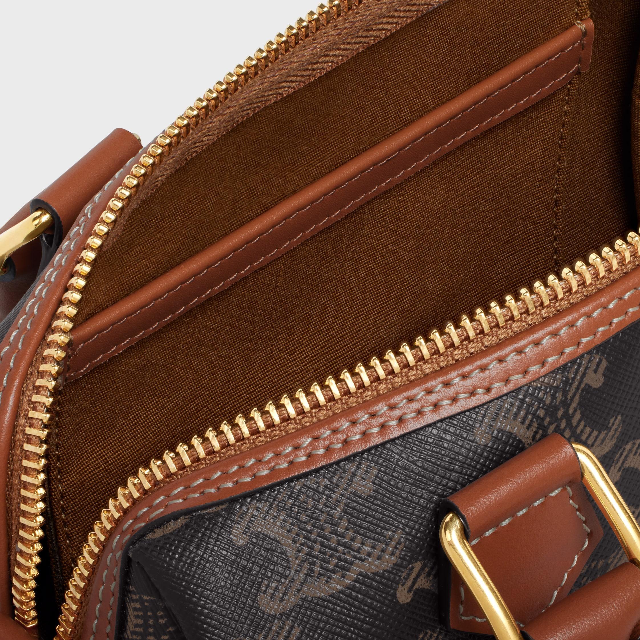 SMALL BOSTON IN Triomphe Canvas and calfskin Product Image