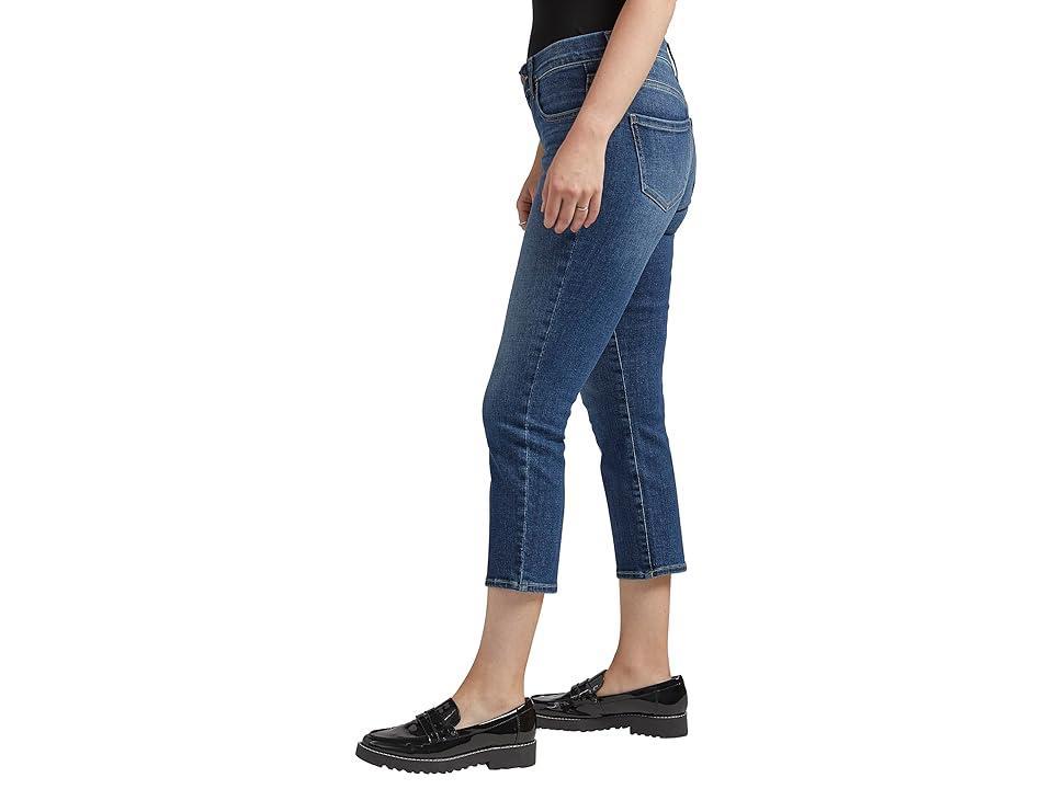 Jag Jeans Maya Mid-Rise Capris (Night Blue) Women's Jeans Product Image