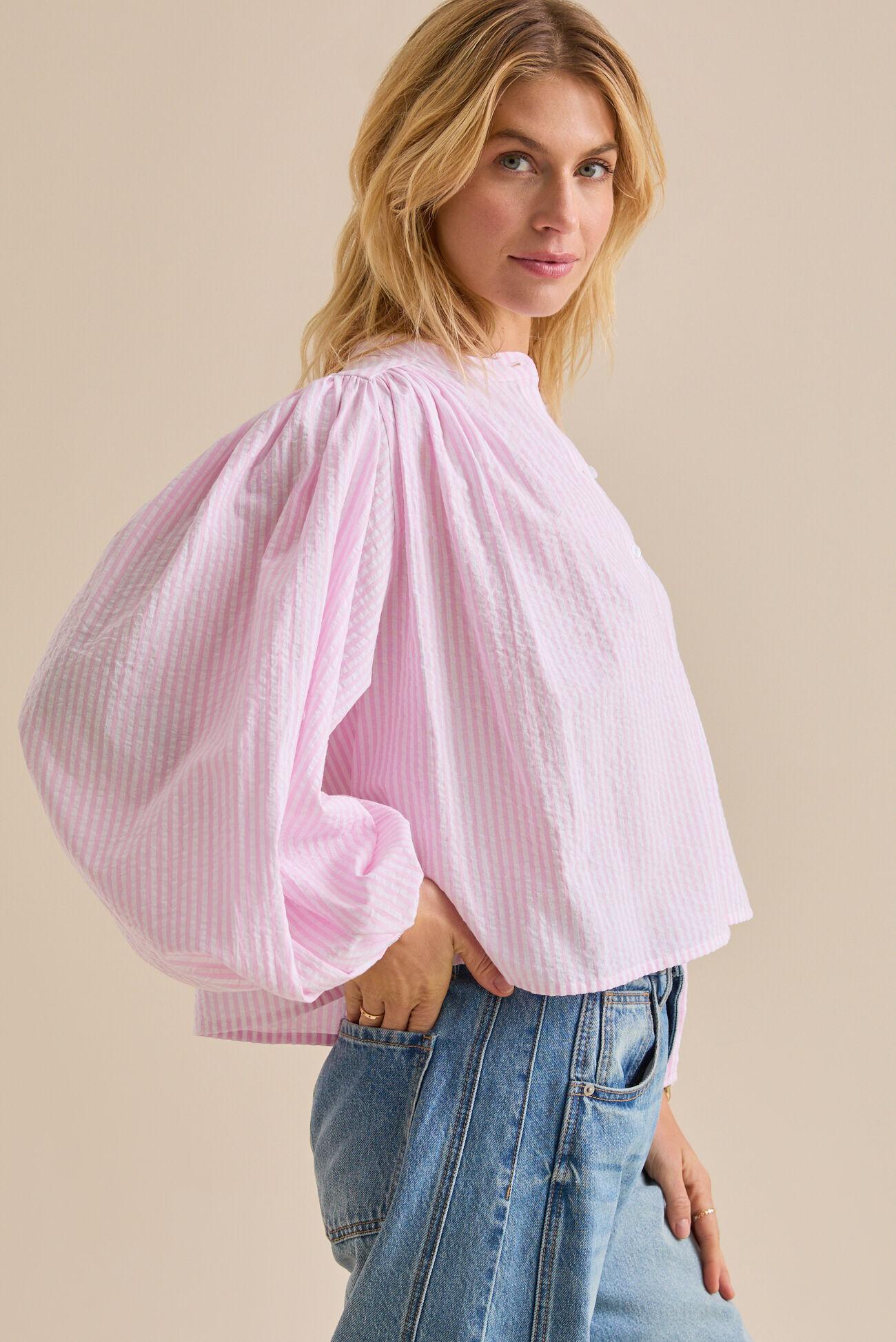 Linda Puff Sleeve Button Up Product Image