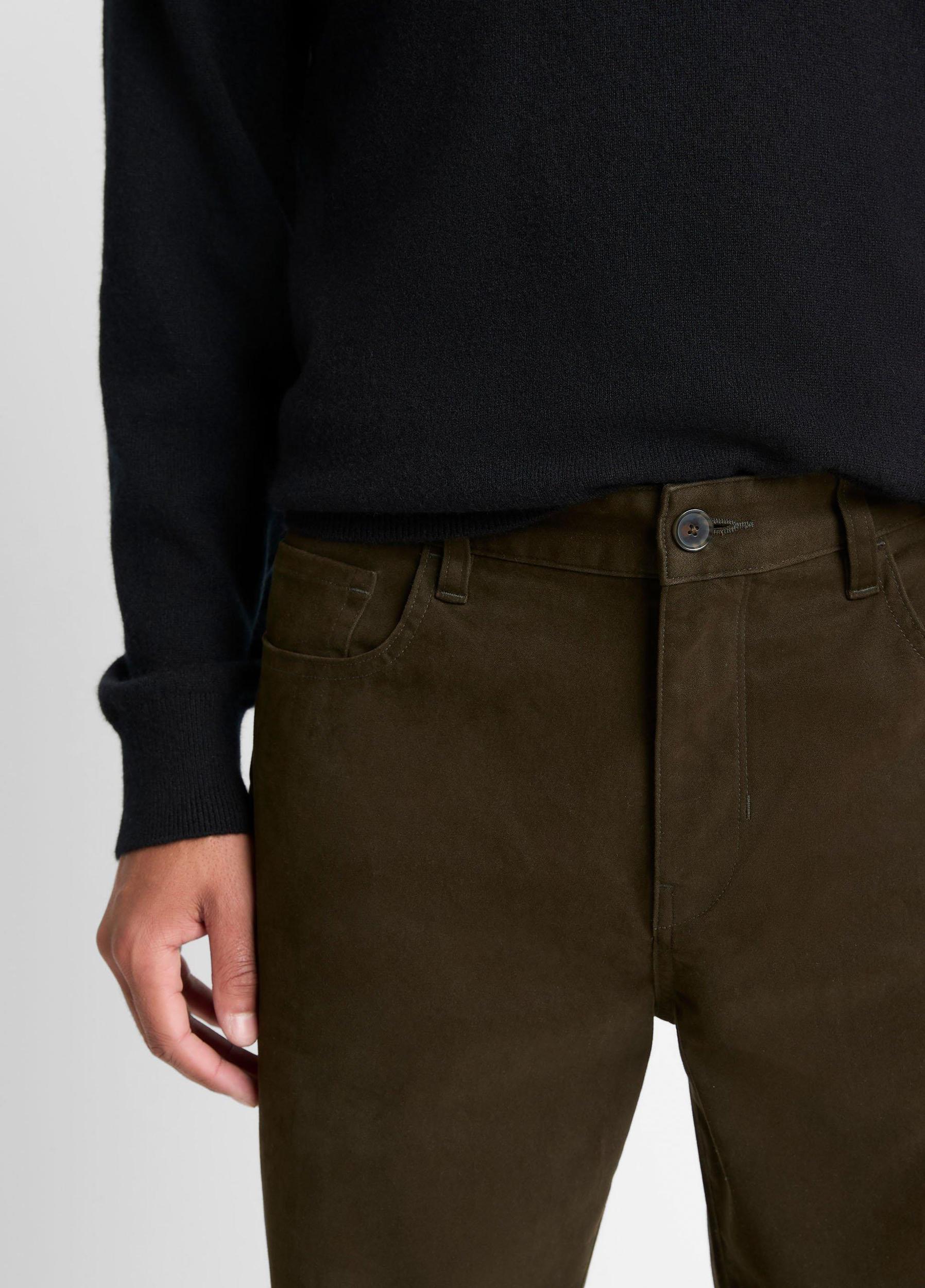 Dylan Slim 5-Pocket Peached Stretch-Cotton Pant Product Image