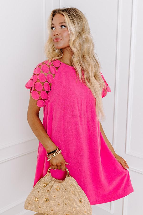 Class Act Linen-Blend Mini Dress Product Image