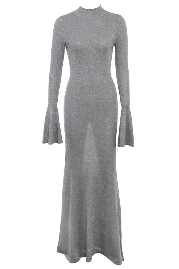 Sancha  steel metallic maxi dress Product Image