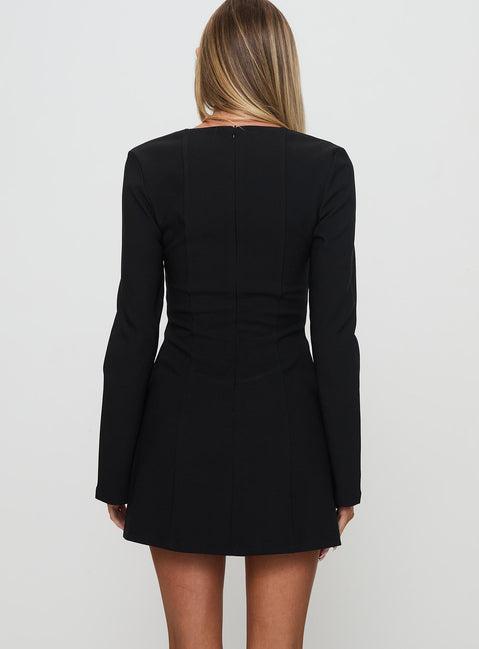 Flounce Romper Black Product Image