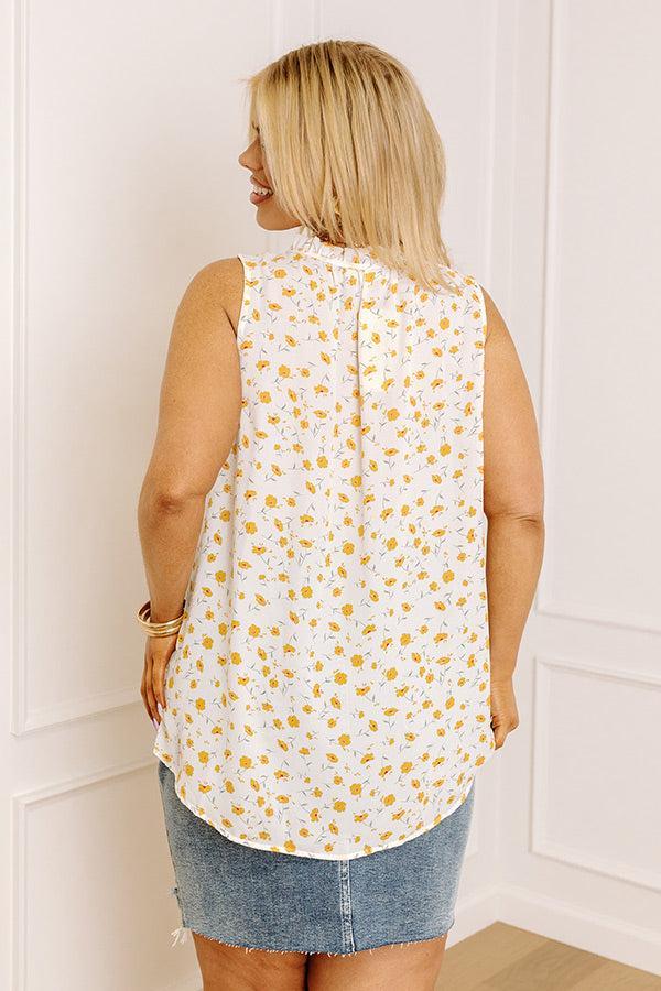 Drifting Into Dreams Shift Top In White Curves Product Image