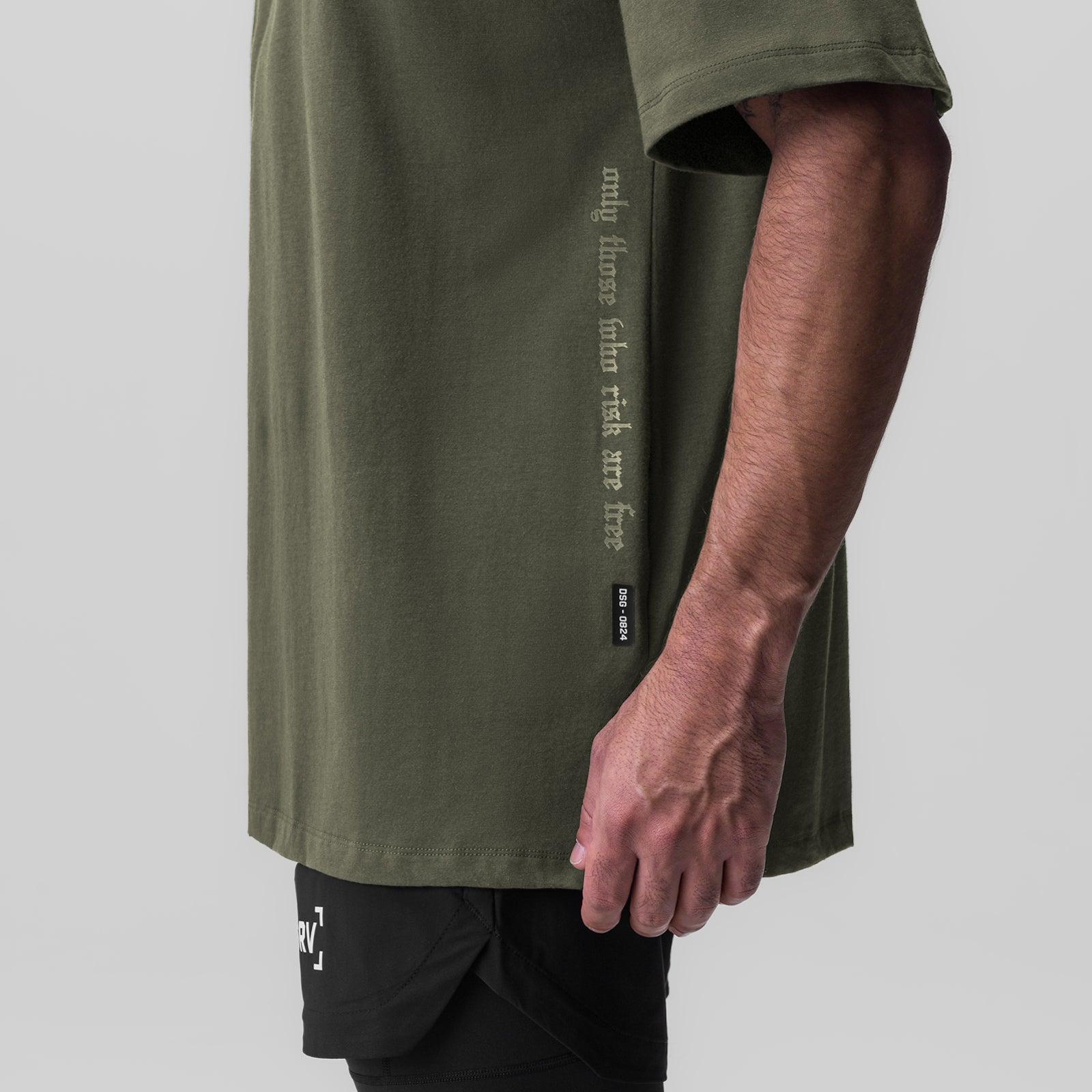 0797. Tech Essential™ Relaxed Tee - Black "Brush Wings/ASRV" Product Image