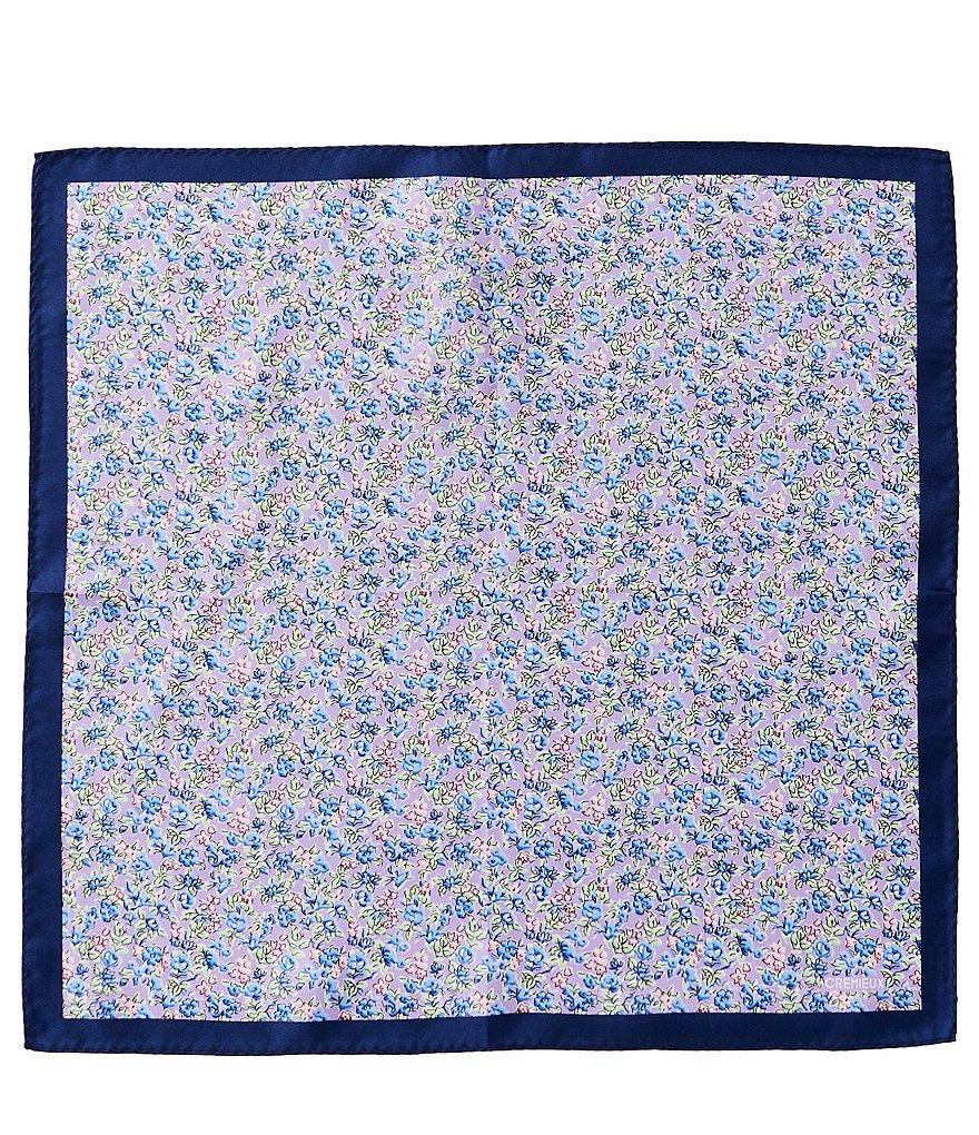 Cremieux Mini Flowers Woven Silk Pocket Square Product Image