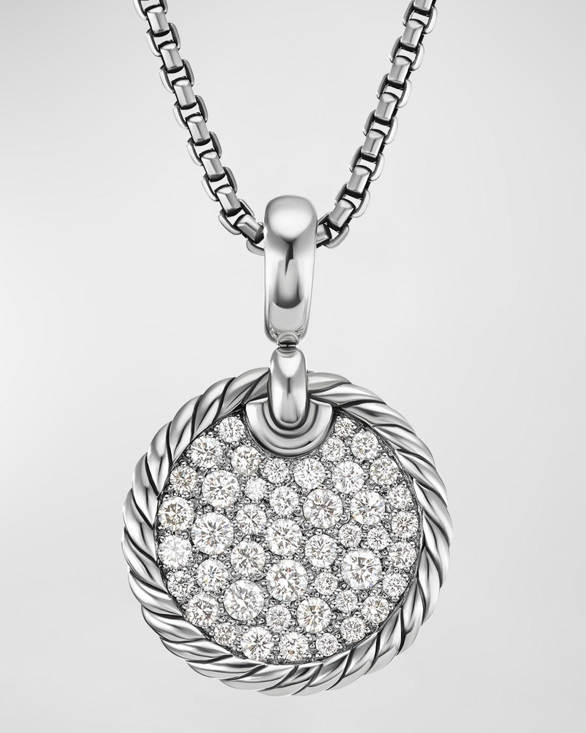 Womens DY Elements Disc Pendant With Pav Diamonds Product Image