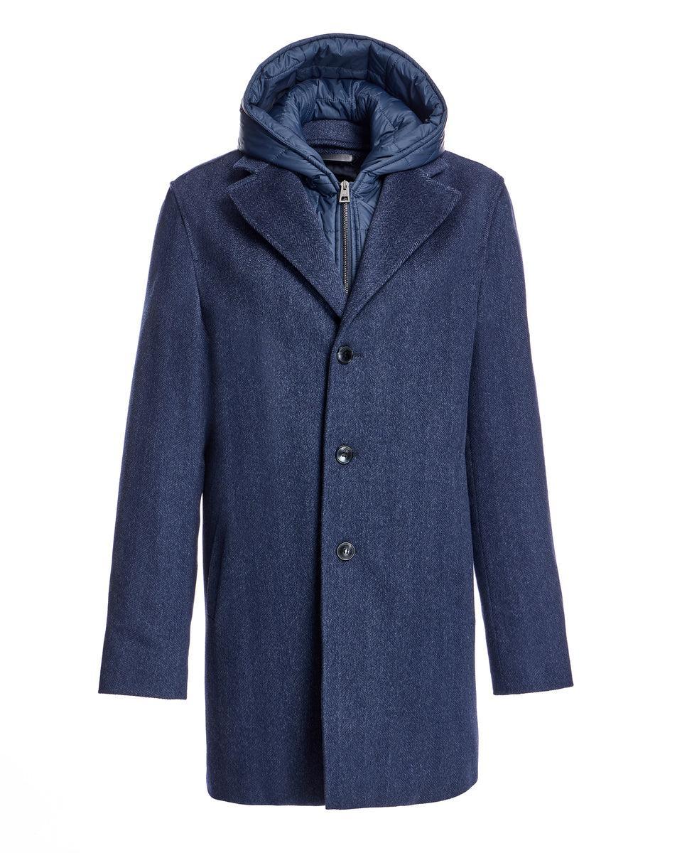 Men's Hooded Wool Jacket Product Image