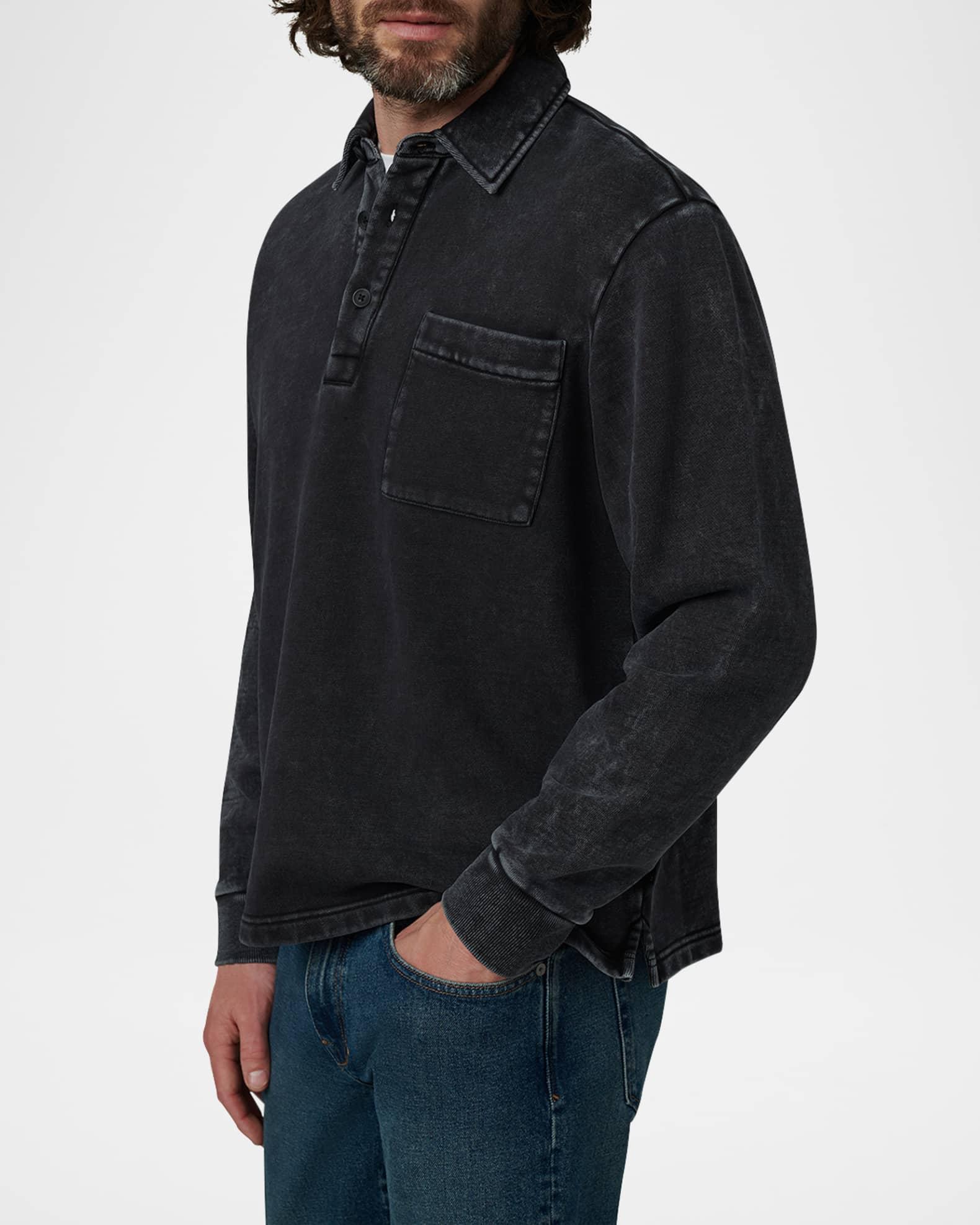 Men's Cotton Polo Sweatshirt Product Image