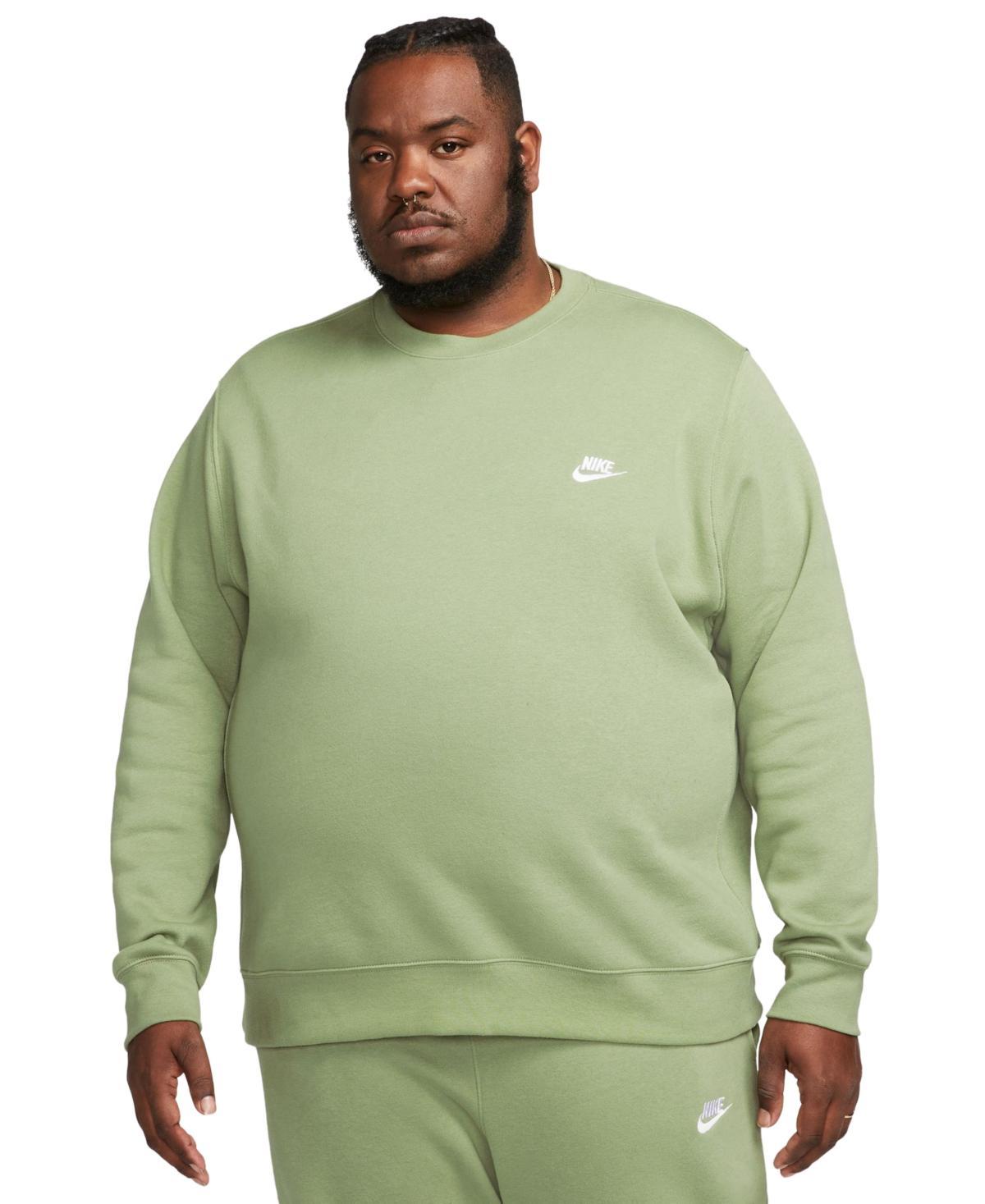 Nike Men's Club Crewneck Sweatshirt in Fir/White at Nordstrom, Size Xx-Large Product Image