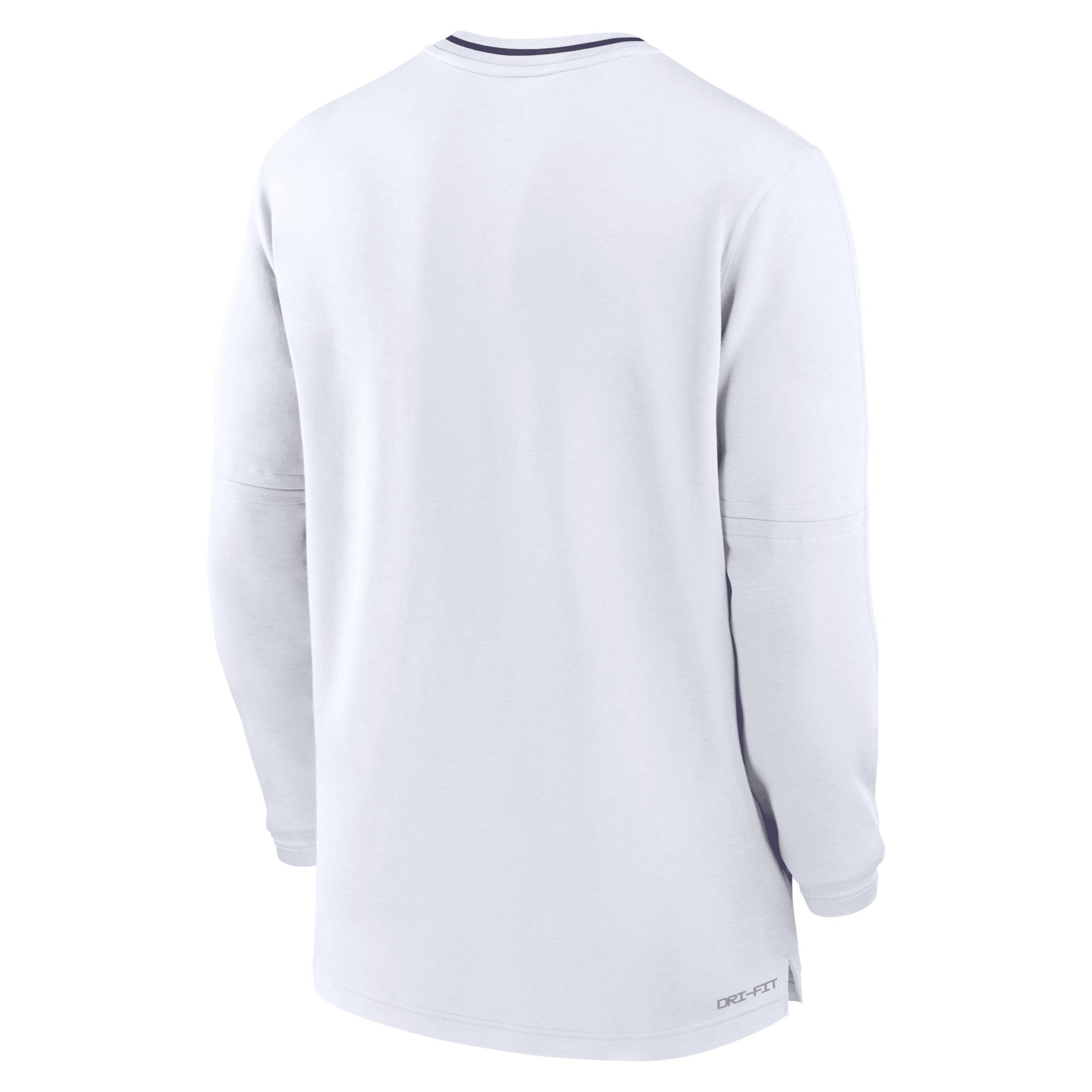 LSU Tigers Sideline Coach Nike Men's Dri-FIT College 1/2-Zip Long-Sleeve Top Product Image